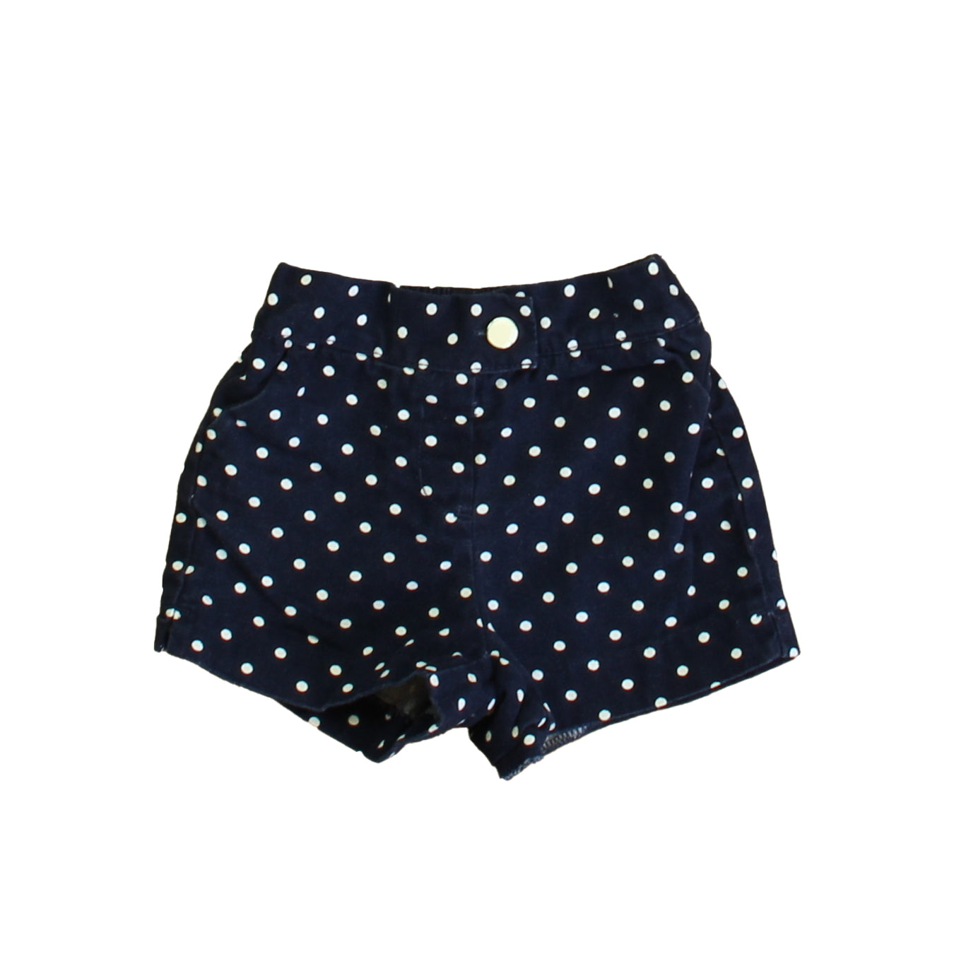 Janie and Jack Girls Navy | White Polka Dots Shorts 7805820600380