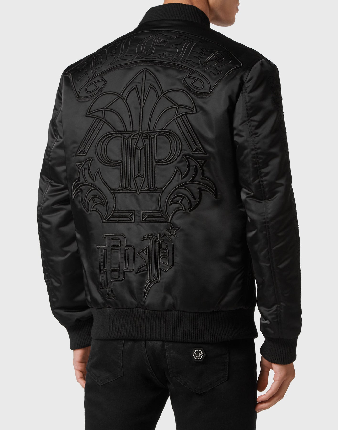 Satin Bomber Gothic Banner 7676511518780