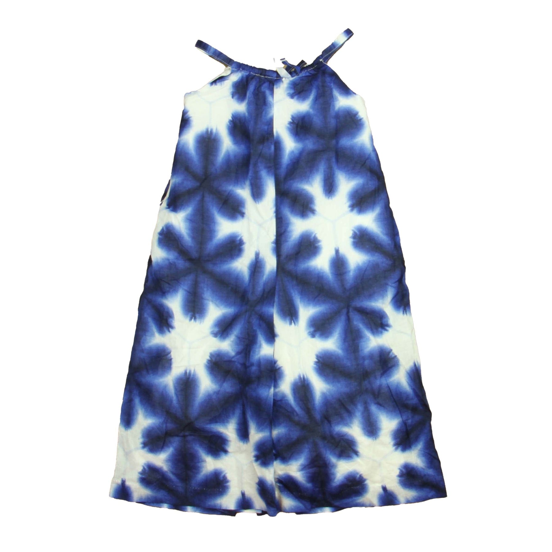 Janie and Jack Girls Blue | White Romper 7805886431292