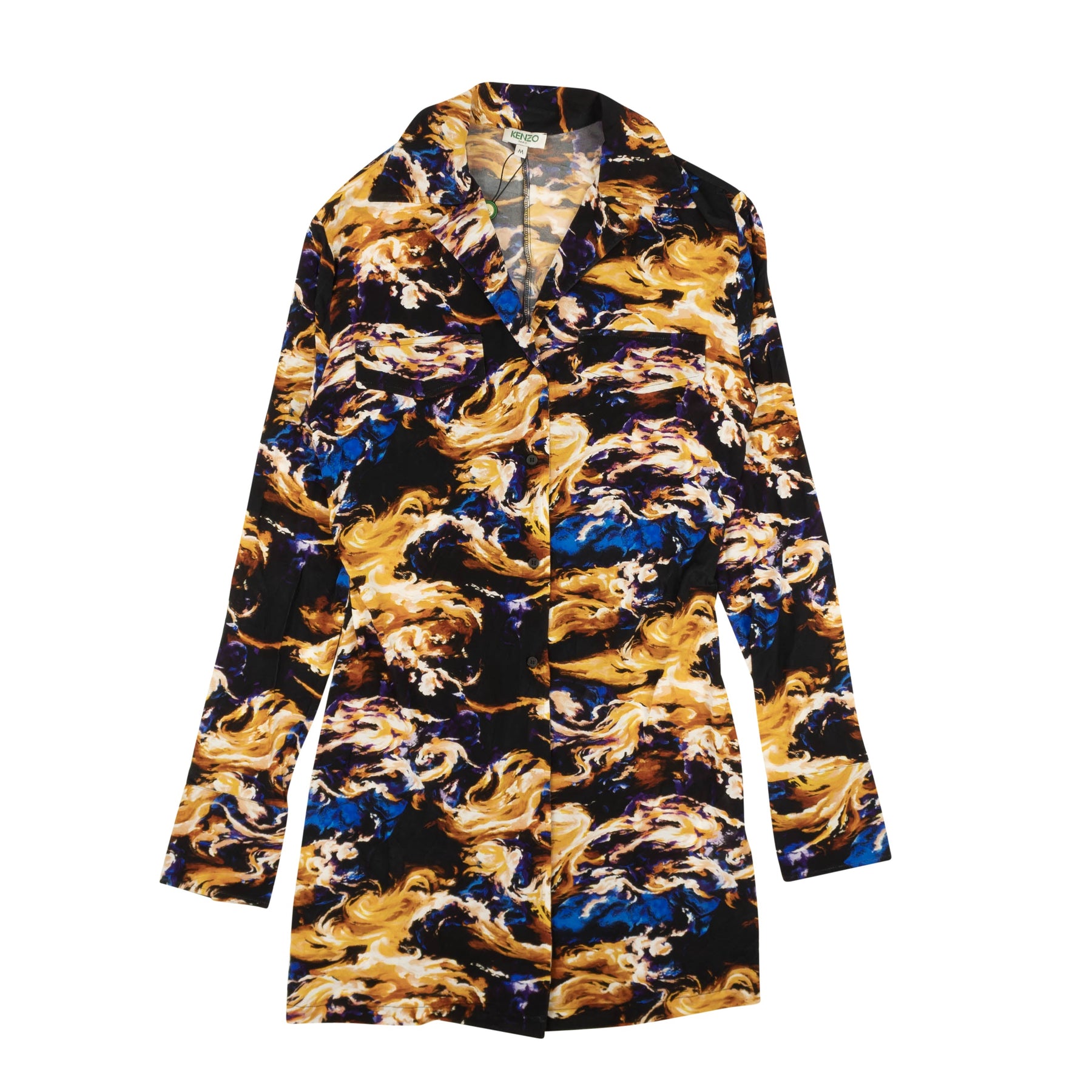 Kenzo Floral Jersey Shirt - Black/Multi