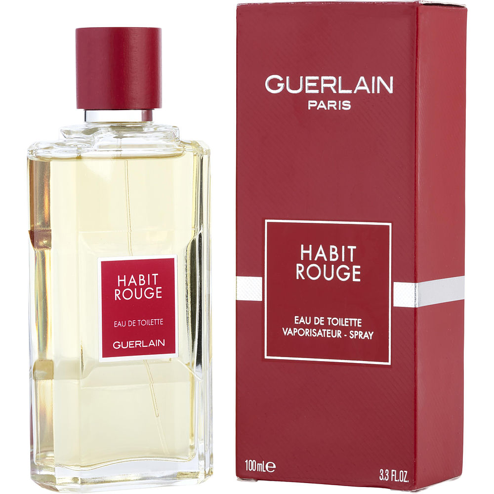 Habit Rouge By Guerlain Edt Spray 3.3 Oz (New Packaging) Men