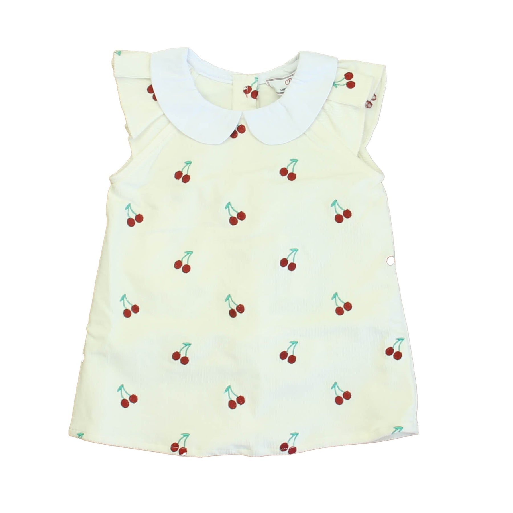 Classic Prep Girls Cannoli Cream with Cherries Dress 7805991616572