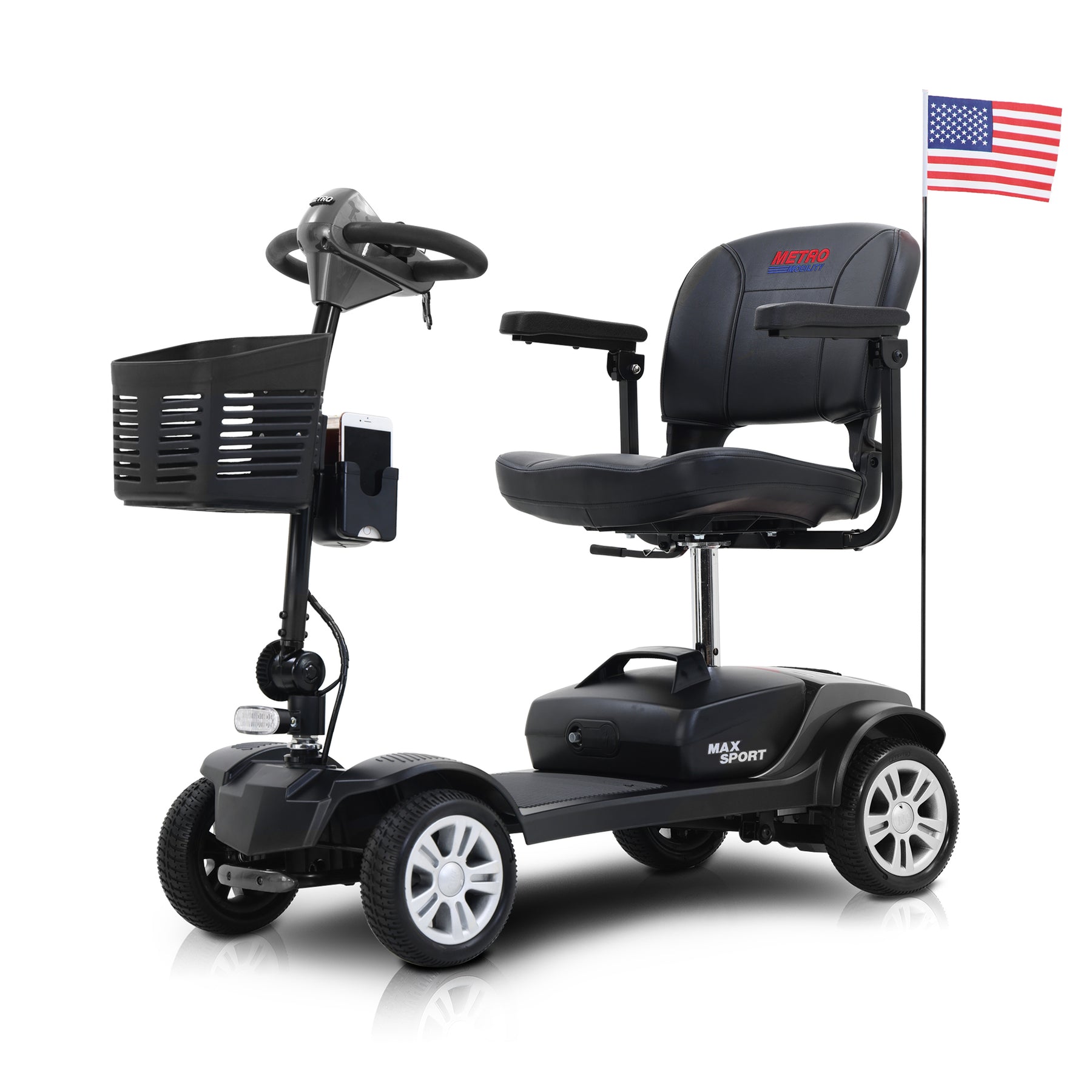 Streamdale Max Sport4 Wheels Outdoor Compact Mobility Scooter With 2 Pcsx 12Ah 7833115492412