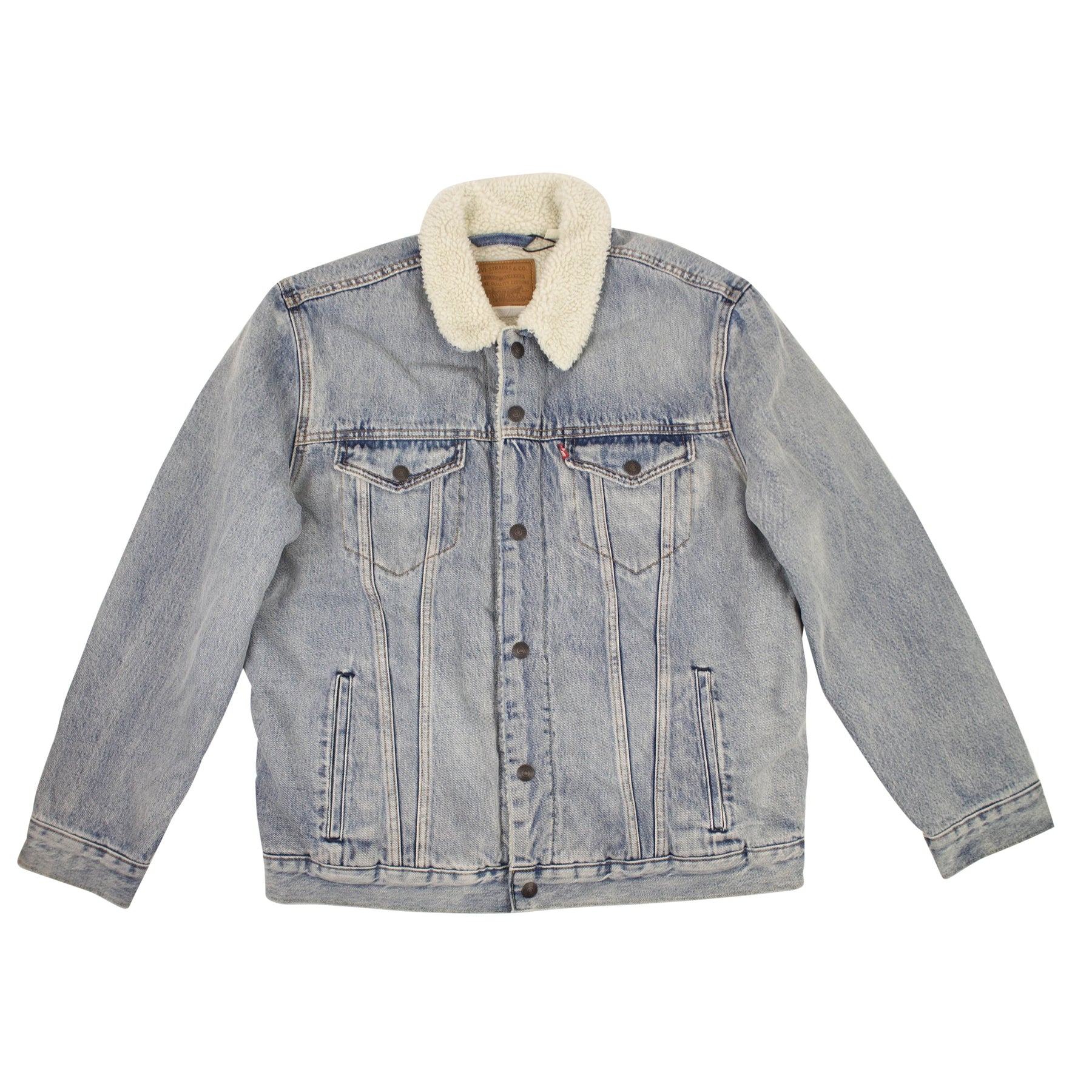 Levi'S Type Iii Sherpa Trucker Jacket - Washed Blue