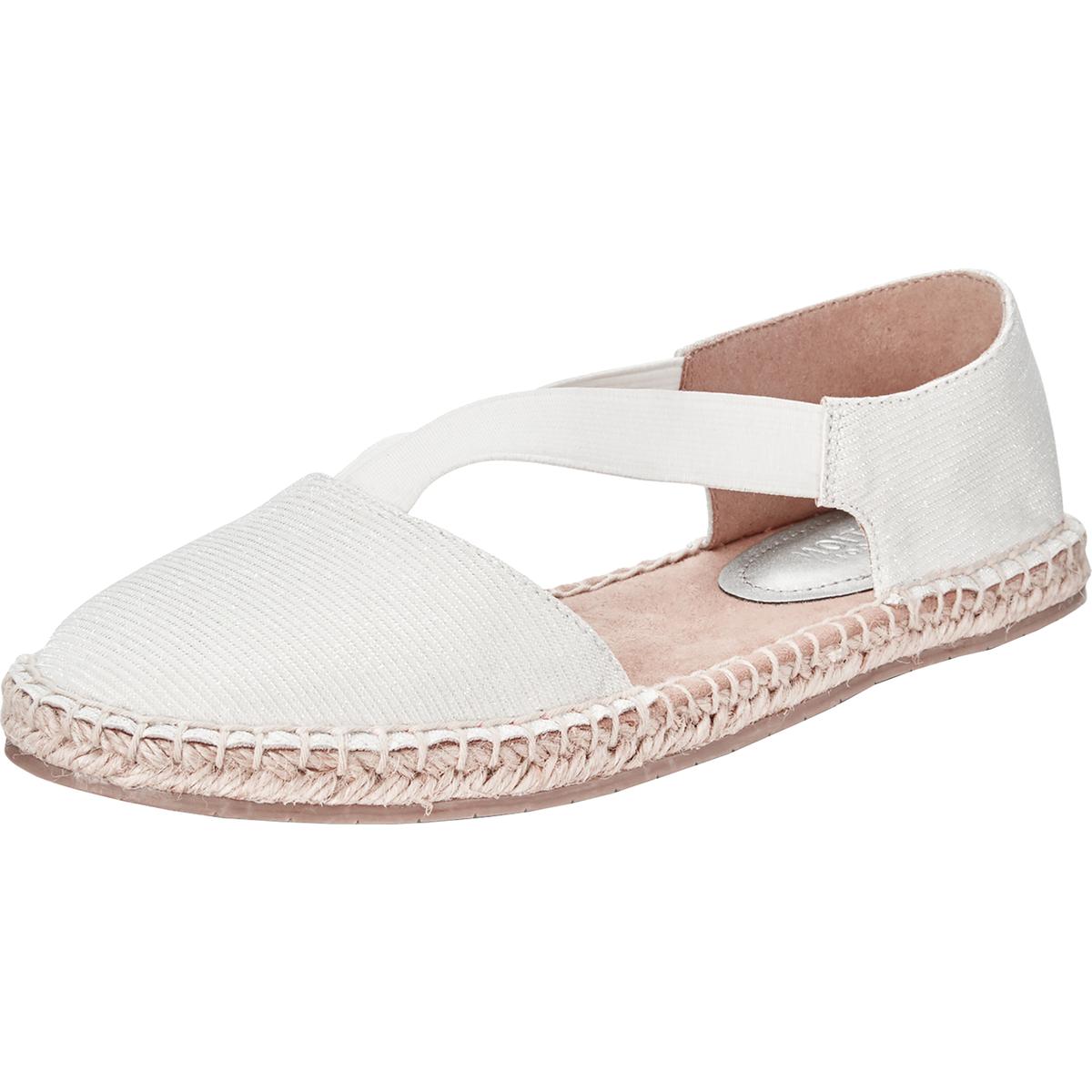 How Elastic Glitter Metallic Espadrilles