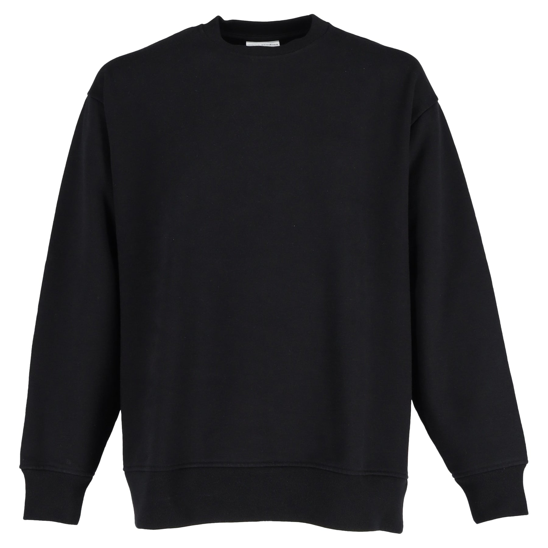 Acne Studios Crewneck Sweatshirt in Black Cotton 7748634837052