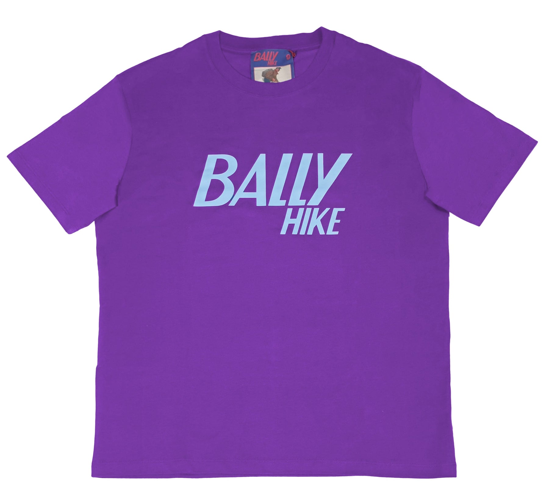 Bally 6238632 Men's Hike Purple Cotton Logo T-Shirt 7706202079292
