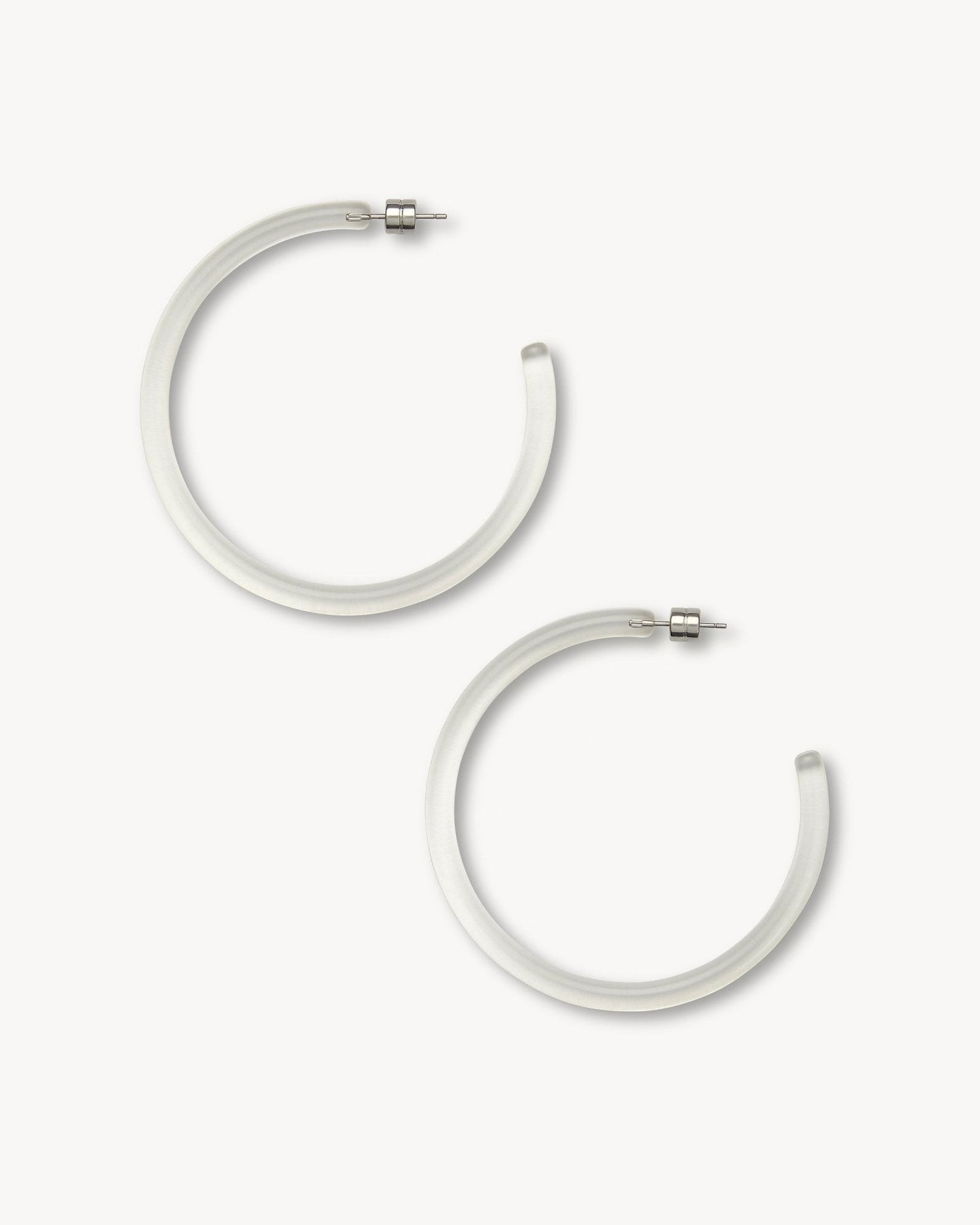 Large Hoops in Clear