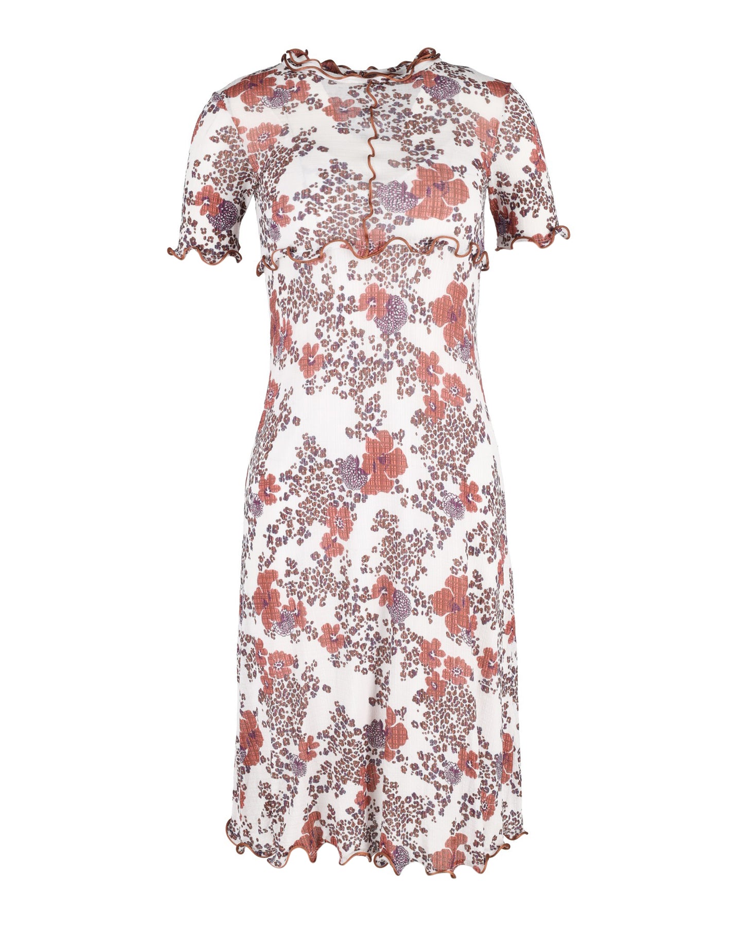 See by Chloé Dress See by Crepe Midi Dress in Floral Print Polyester