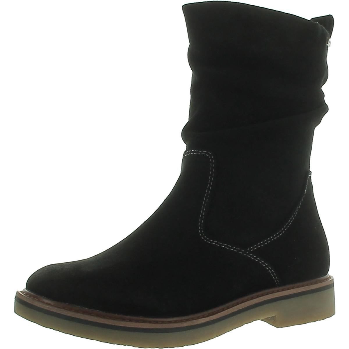 Suede Slouchy Ankle Boots