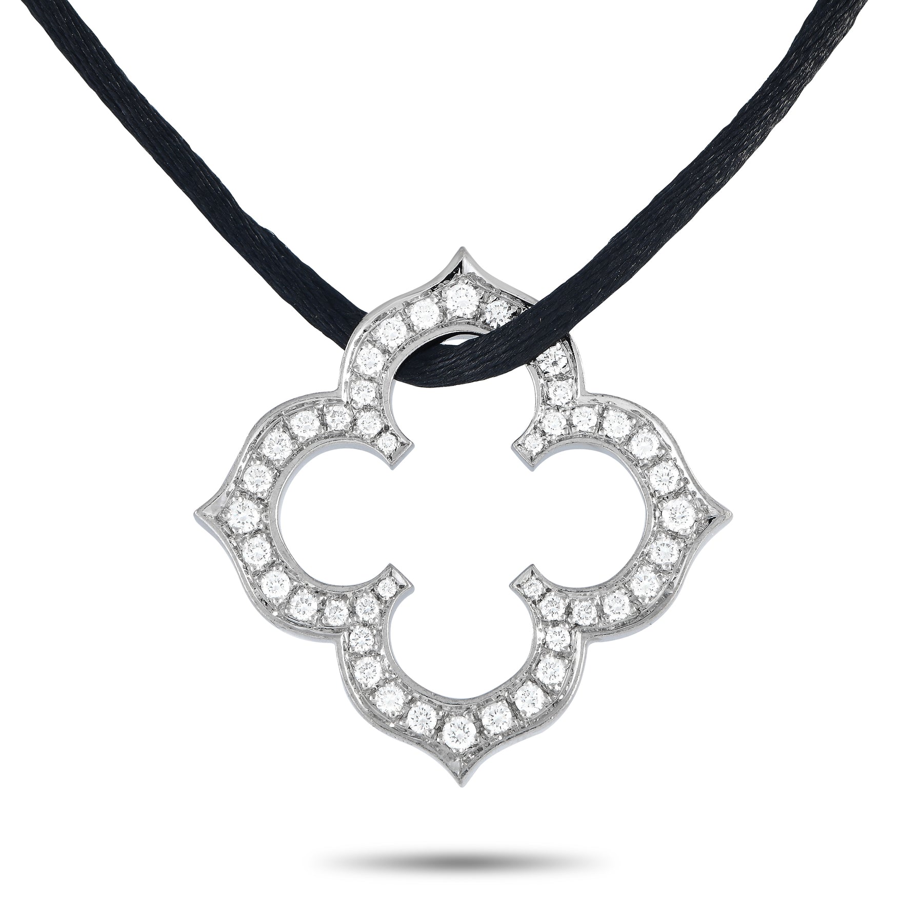 Cartier Hindu 18K White Gold 0.60ct Diamond Necklace CA05-101023