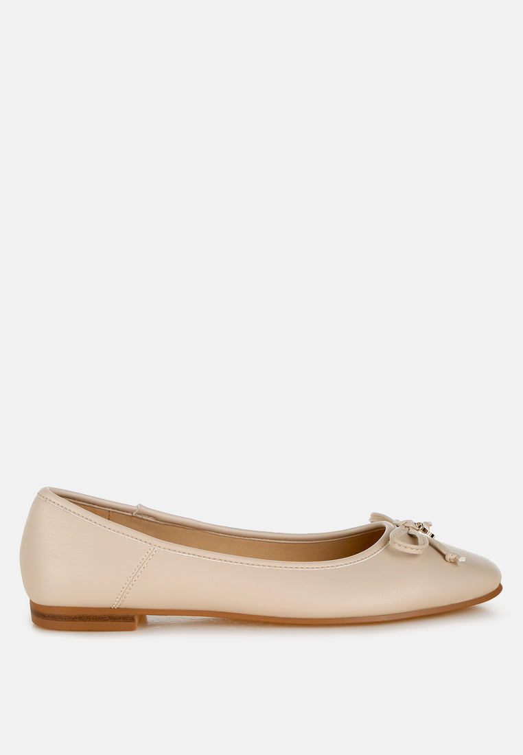 Enchanted Faux Leather Casual Ballerinas 7766570008636