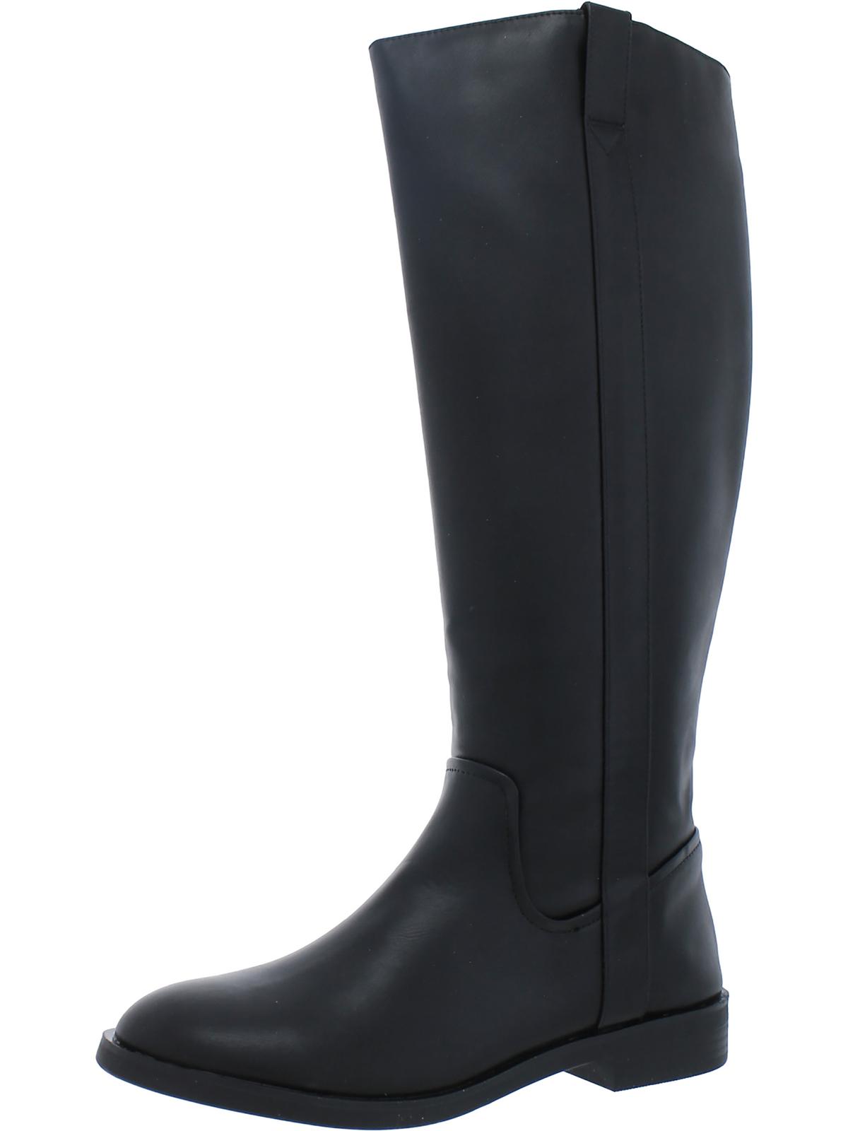 Josephine Womens Faux Leather Riding Knee-High Boots