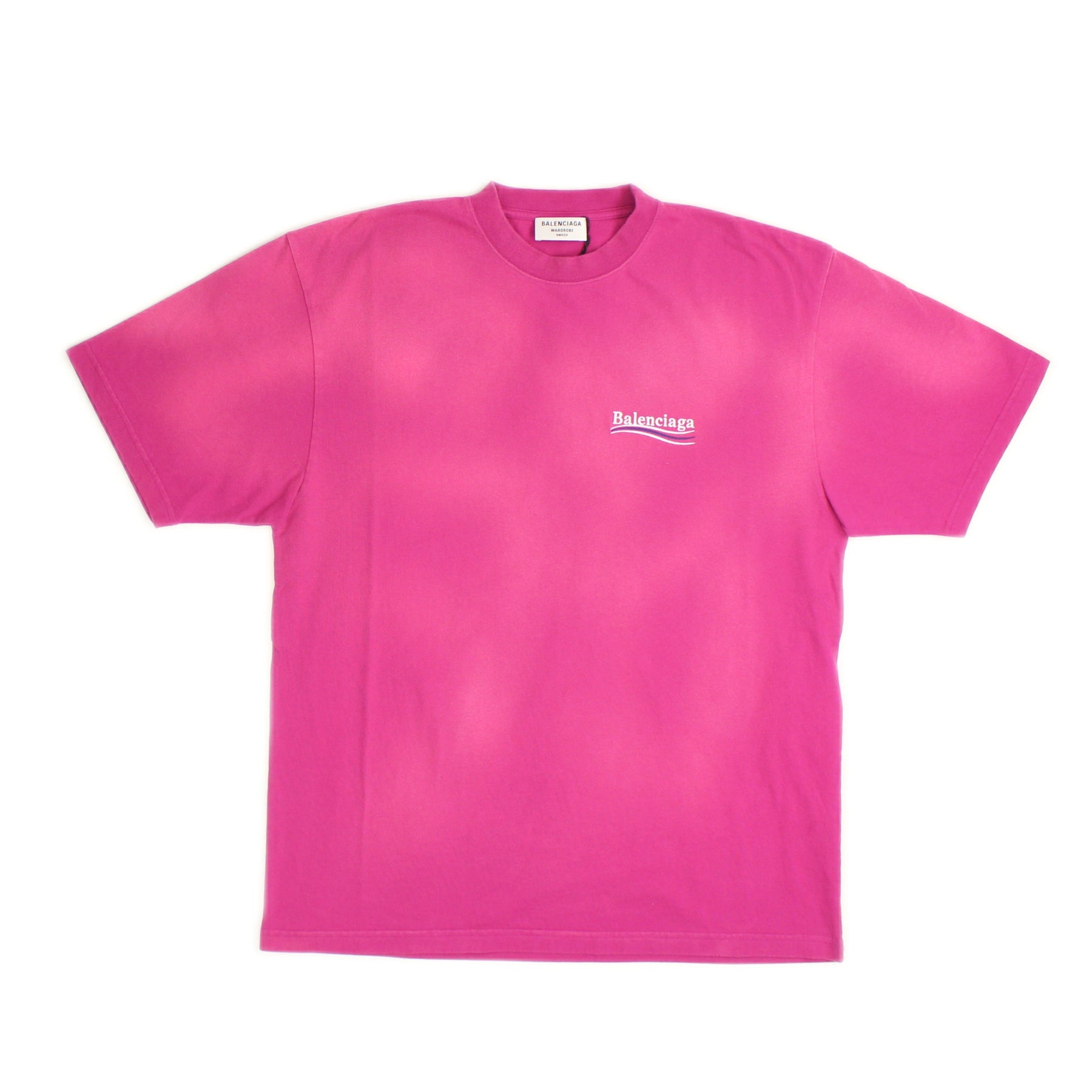 Dark Fuchsia with Logo Oversize T-Shirt