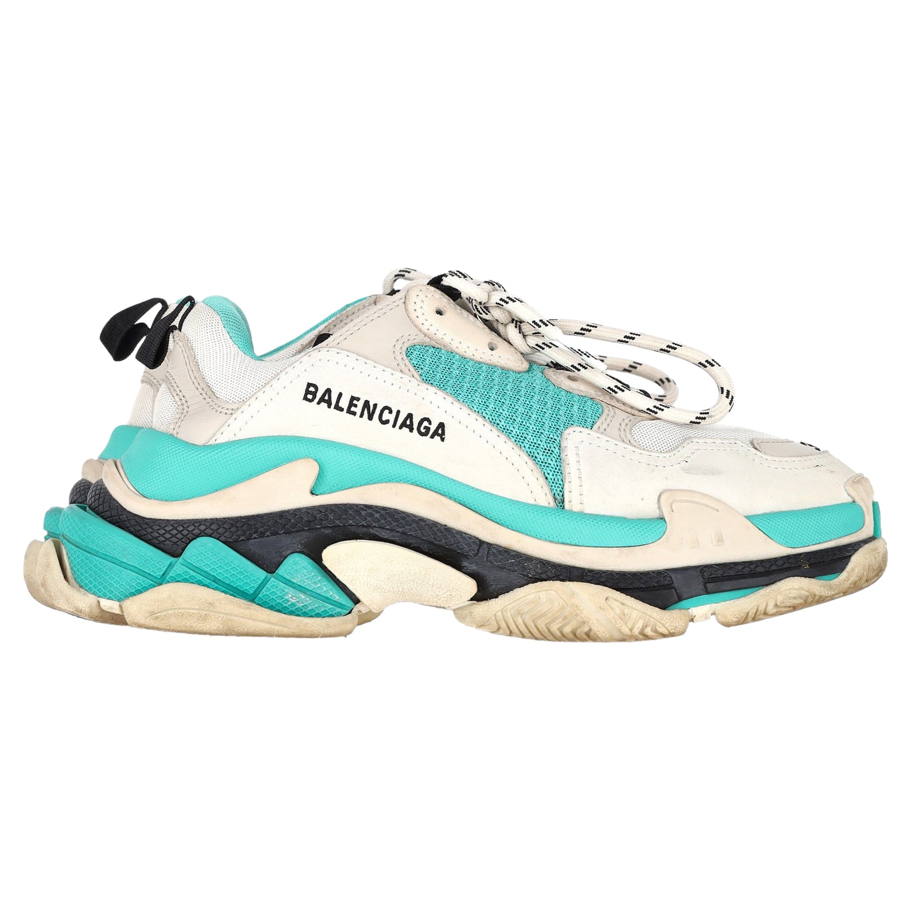 Balenciaga Triple S Sneakers in Turquoise Polyester 7833138462780