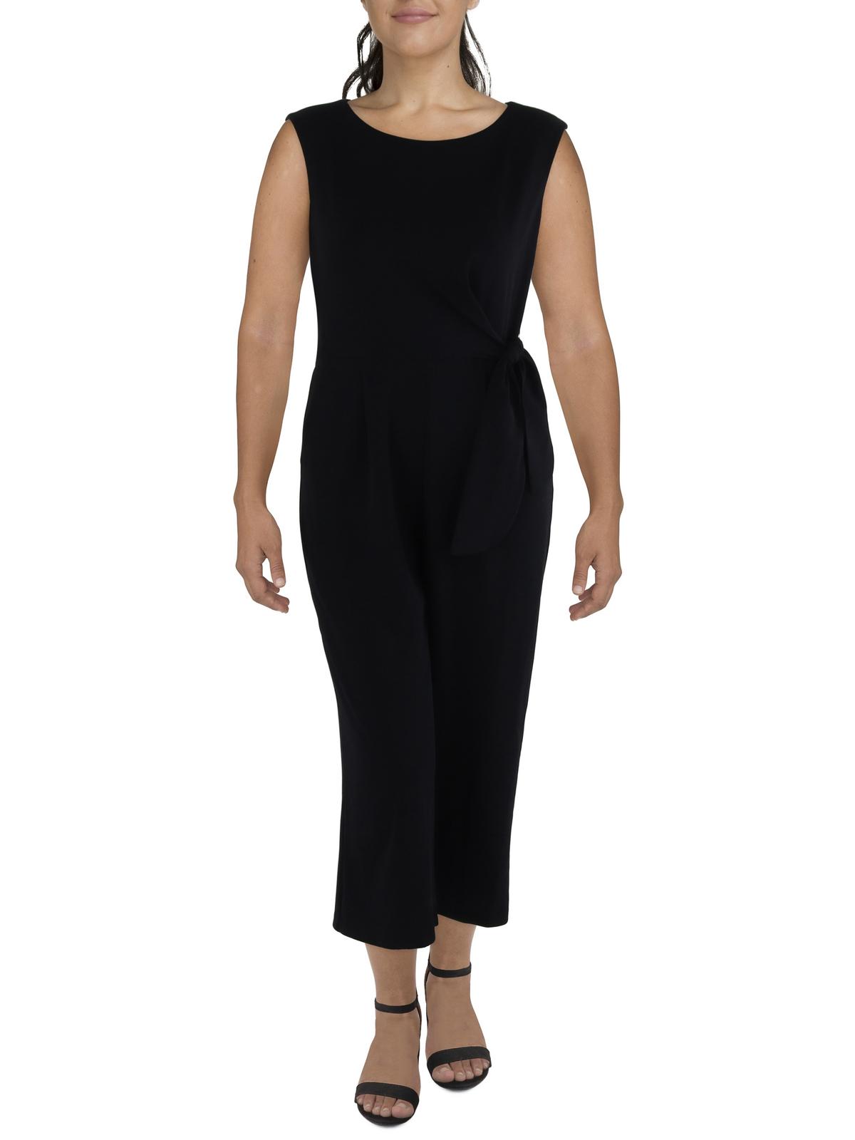 Womens Side tie Scoop Neck Jumpsuit