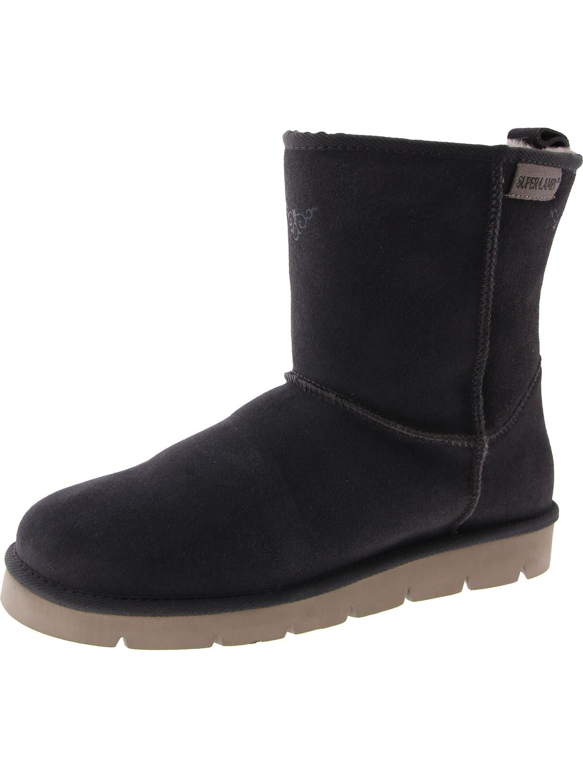 ARGALI 7.5 Womens Leather Pull On Winter & Snow Boots