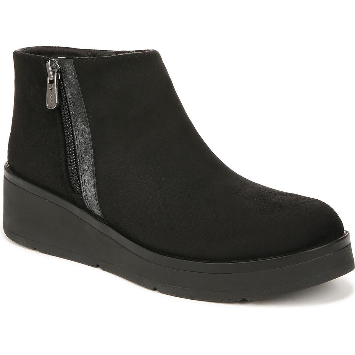 Freestyle Faux Suede Platform Ankle Boots