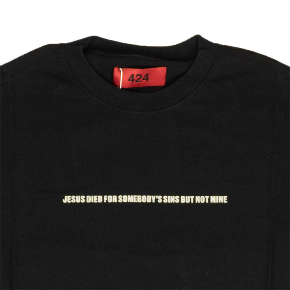 Black Short Sleeve Jesus Died T-Shirt