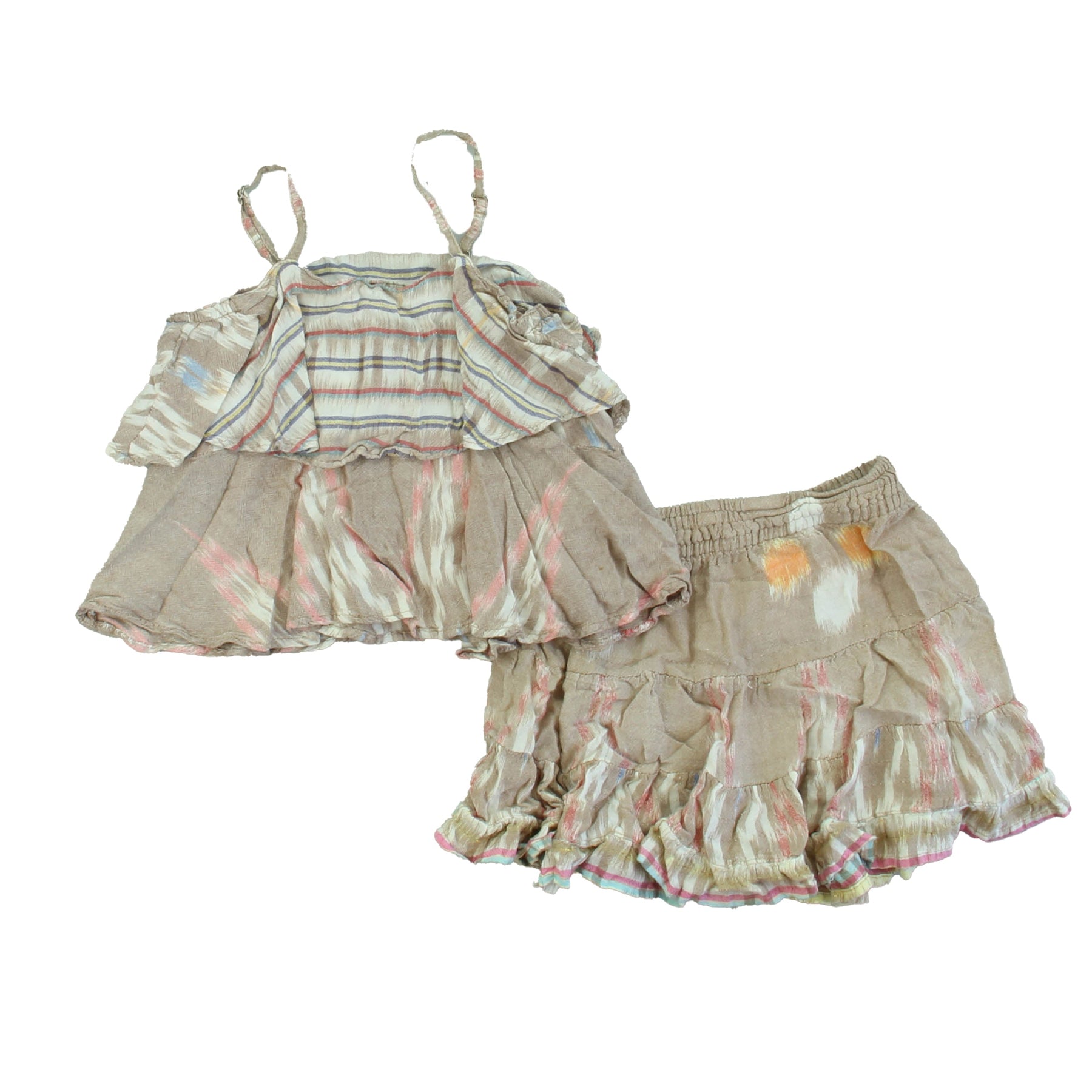 Cleobella Girls Brown | Multi Color Apparel Sets 7805881876540