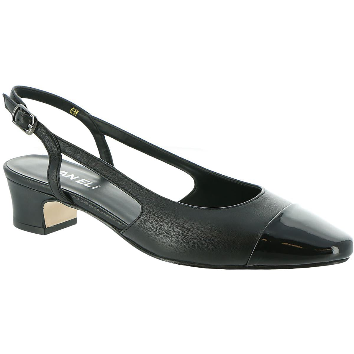 Leather Patent Slingback Heels