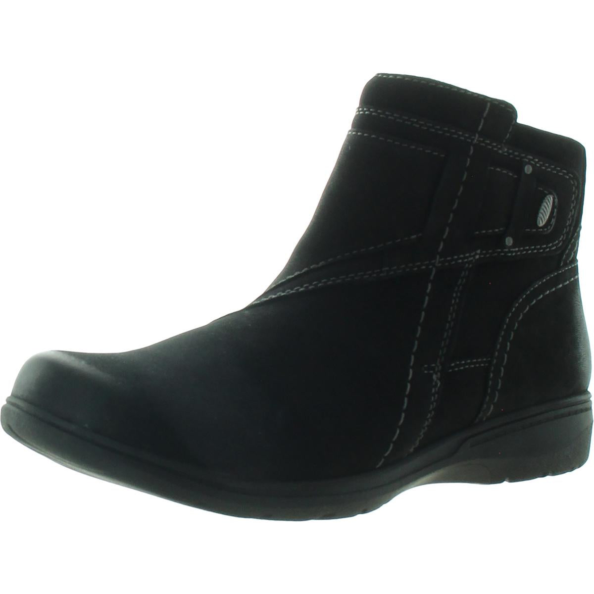 Carleigh Style Nubuck Round Toe Ankle Boots