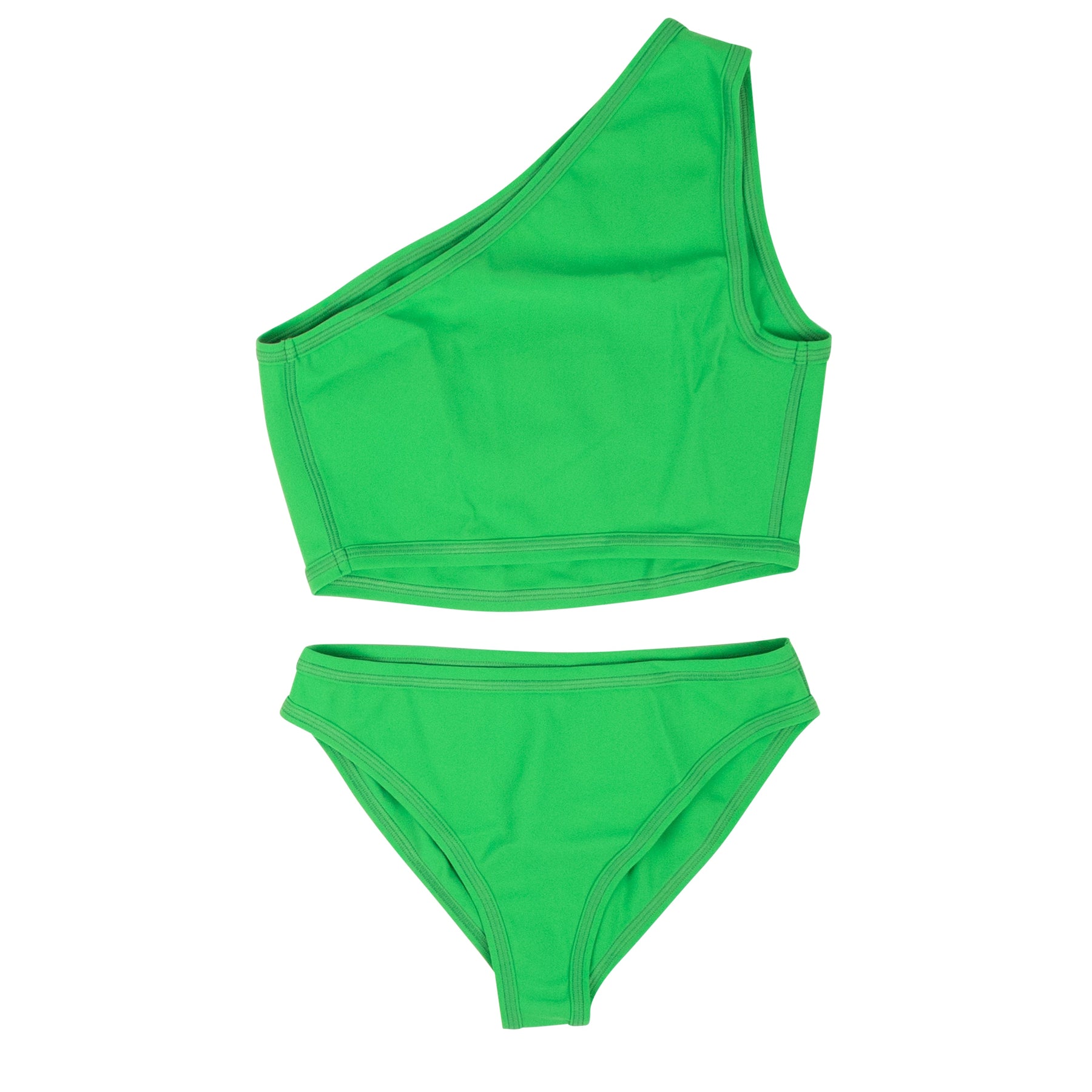 Bottega Veneta One Shoulder Bikini - Parakeet