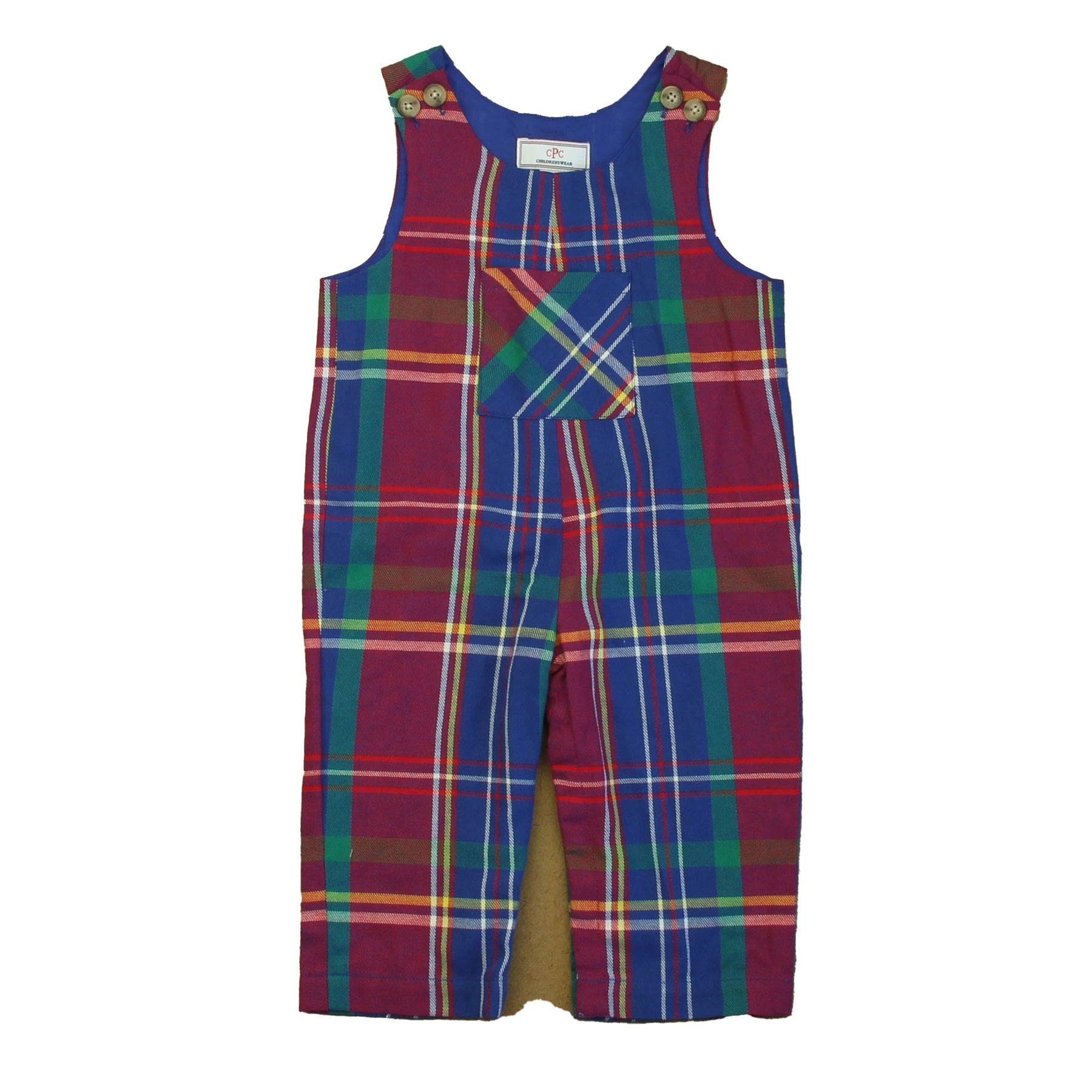 Classic Prep Boys Adirondack Plaid Romper Size: 9-12 Months 7805826957372