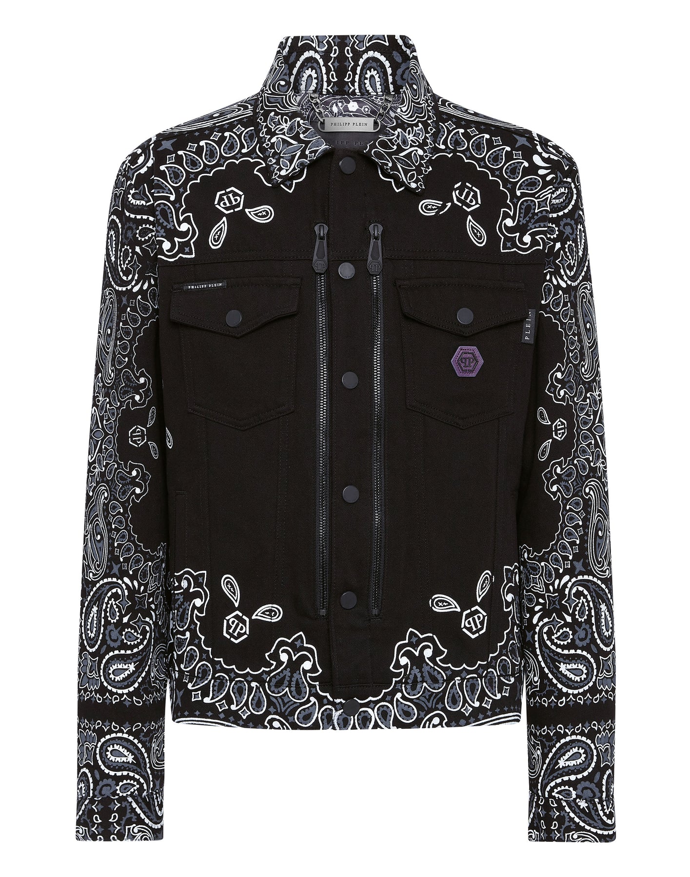 Denim Jacket Paisley Bandana 7676517253180