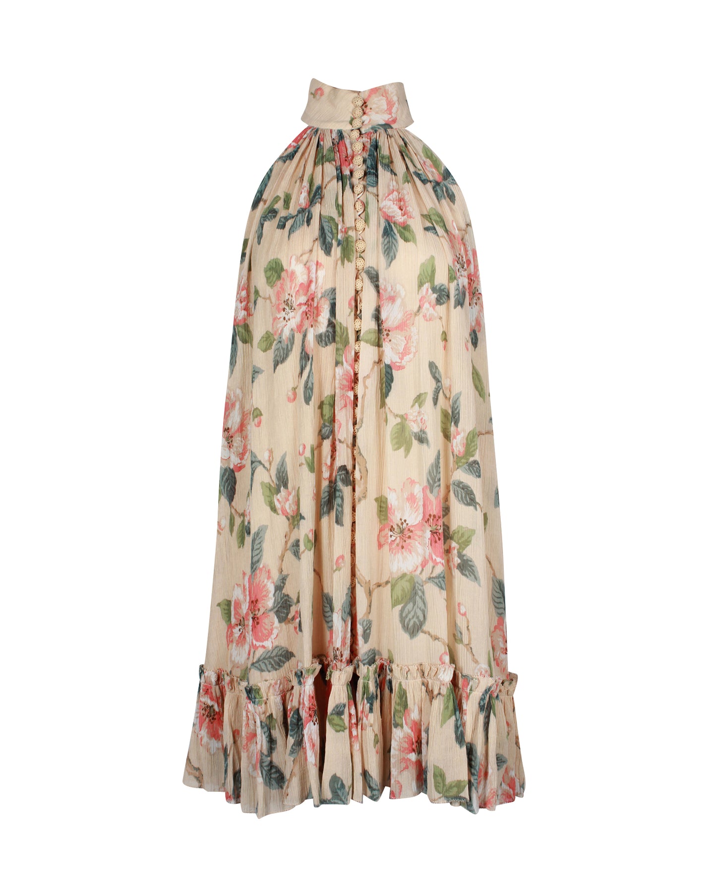 Zimmermann Kirra Mini Dress In Floral Print Cotton 7703690379324