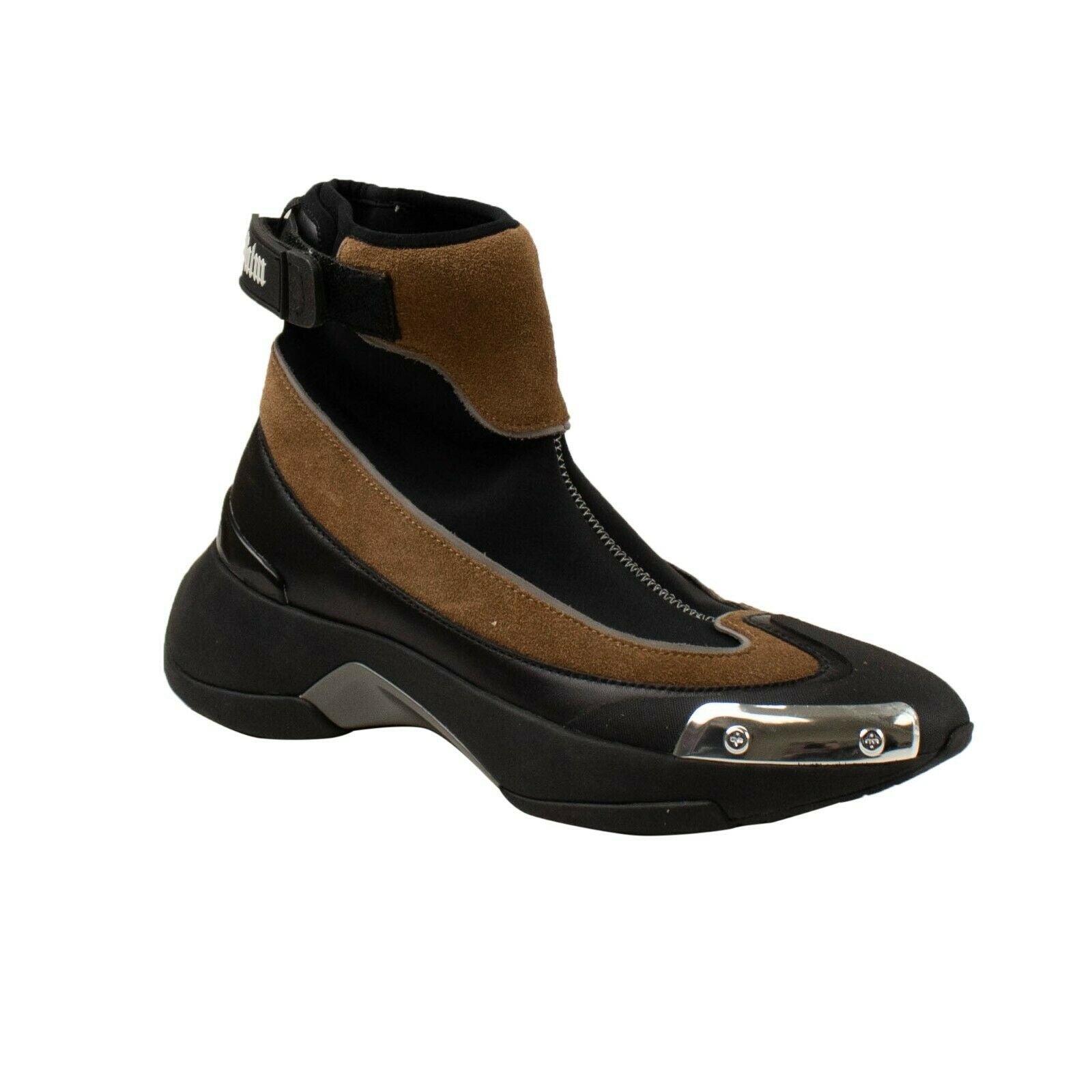 Brown And Black 'Recovery' High Top Sneakers