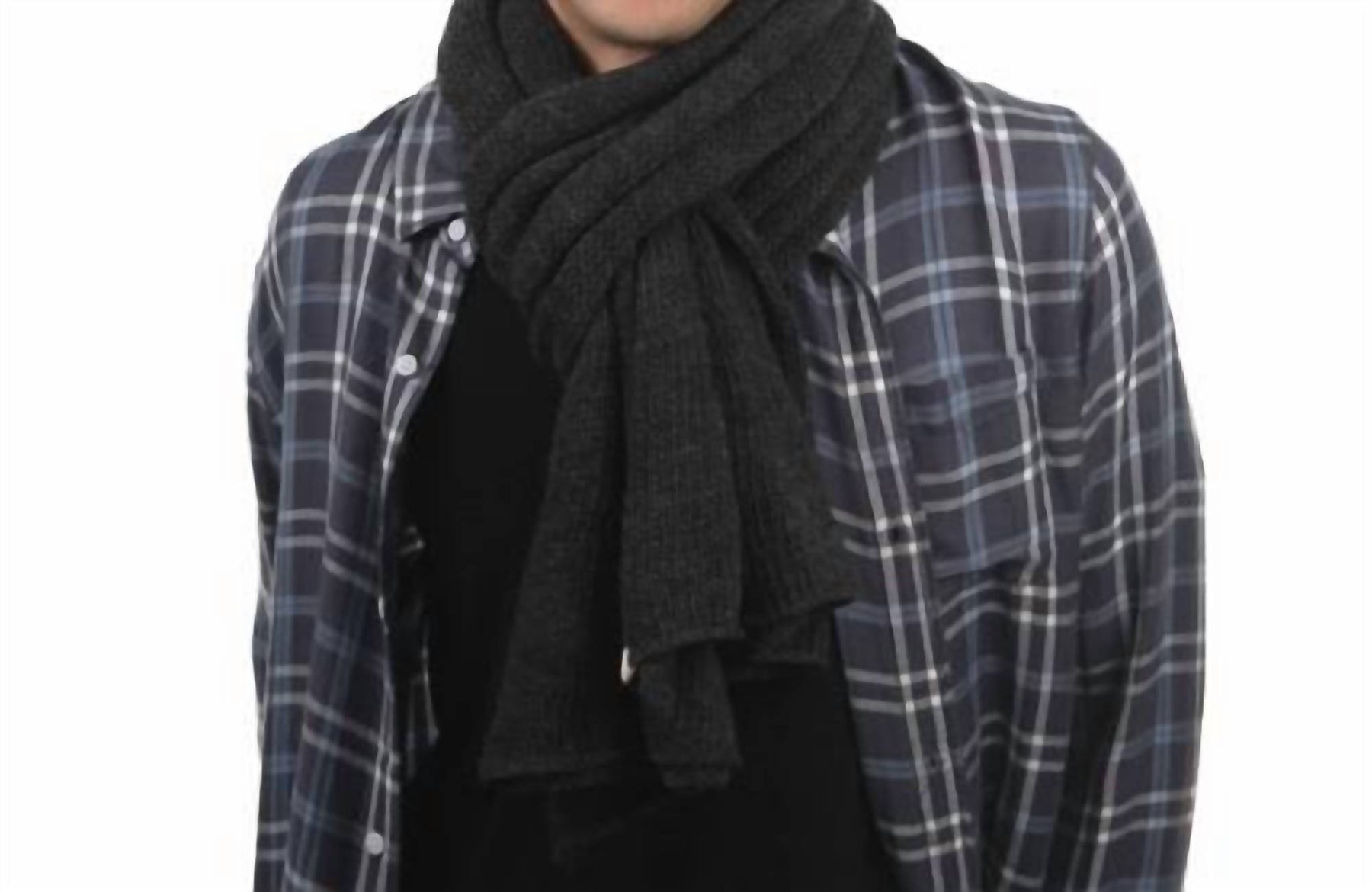 Air Wrap Scarf In Charcoal