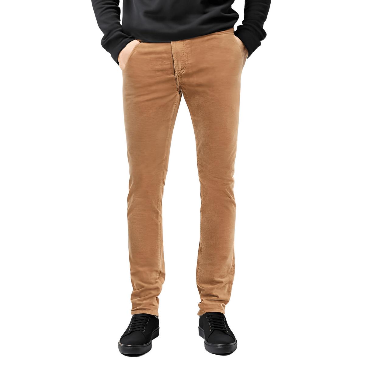 Greyson Stretch Velvet Skinny Jeans