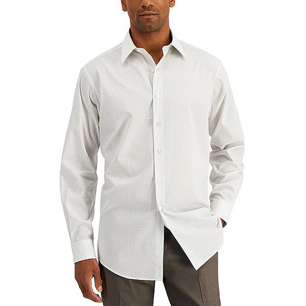Check Print Cotton Dress Shirt