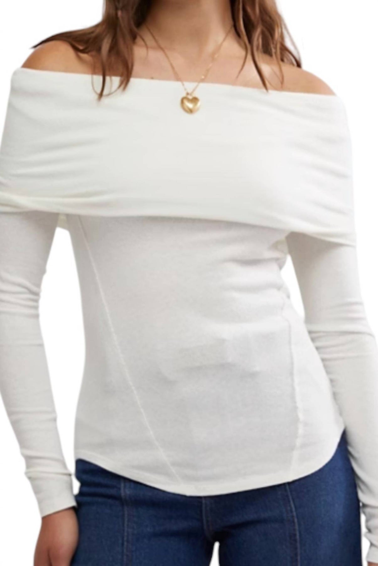 Iris Layering Top In Ivory 7833330352188