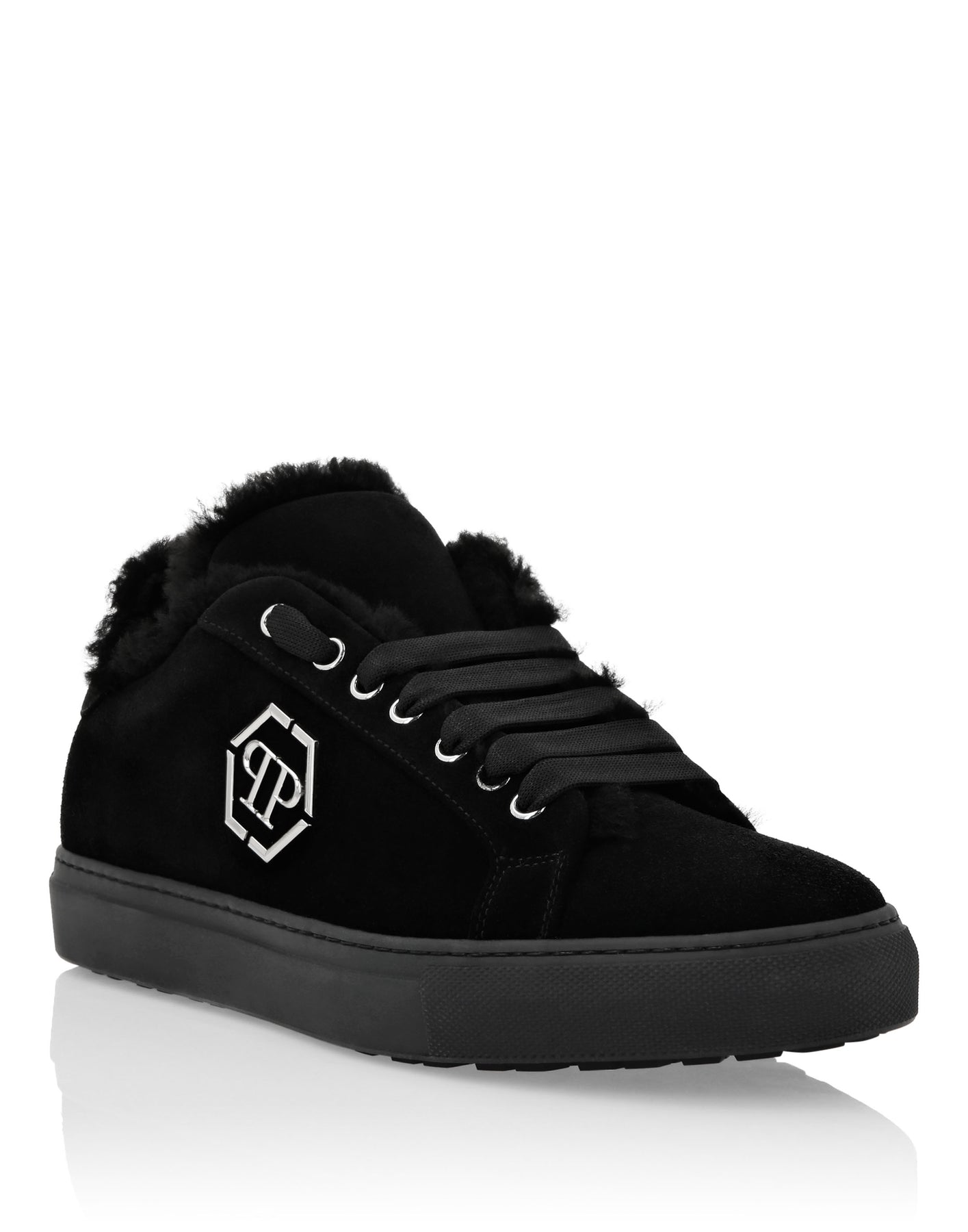 Shearling Lo-Top Sneakers