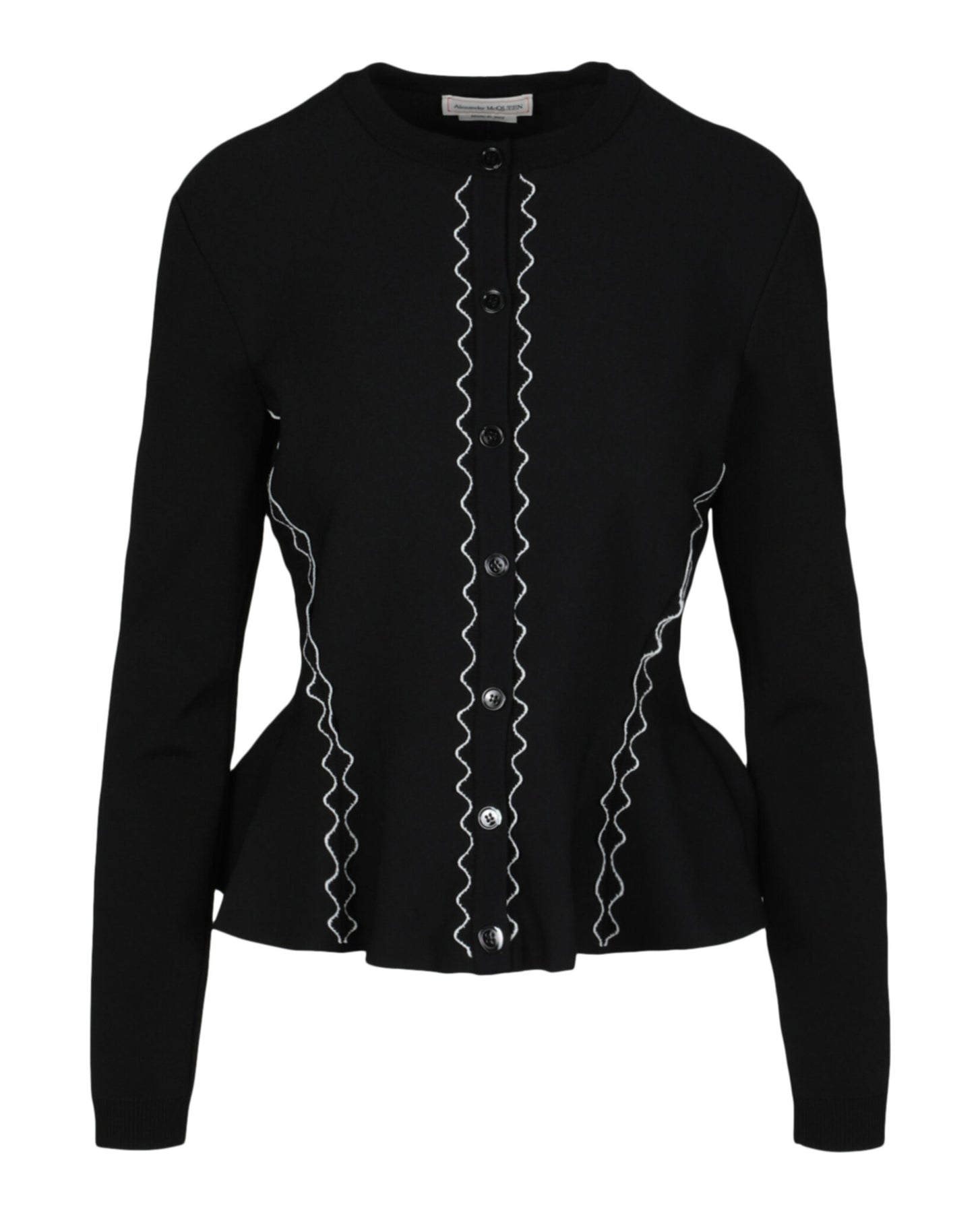 Tailored Peplum Cardigan 7676696657980