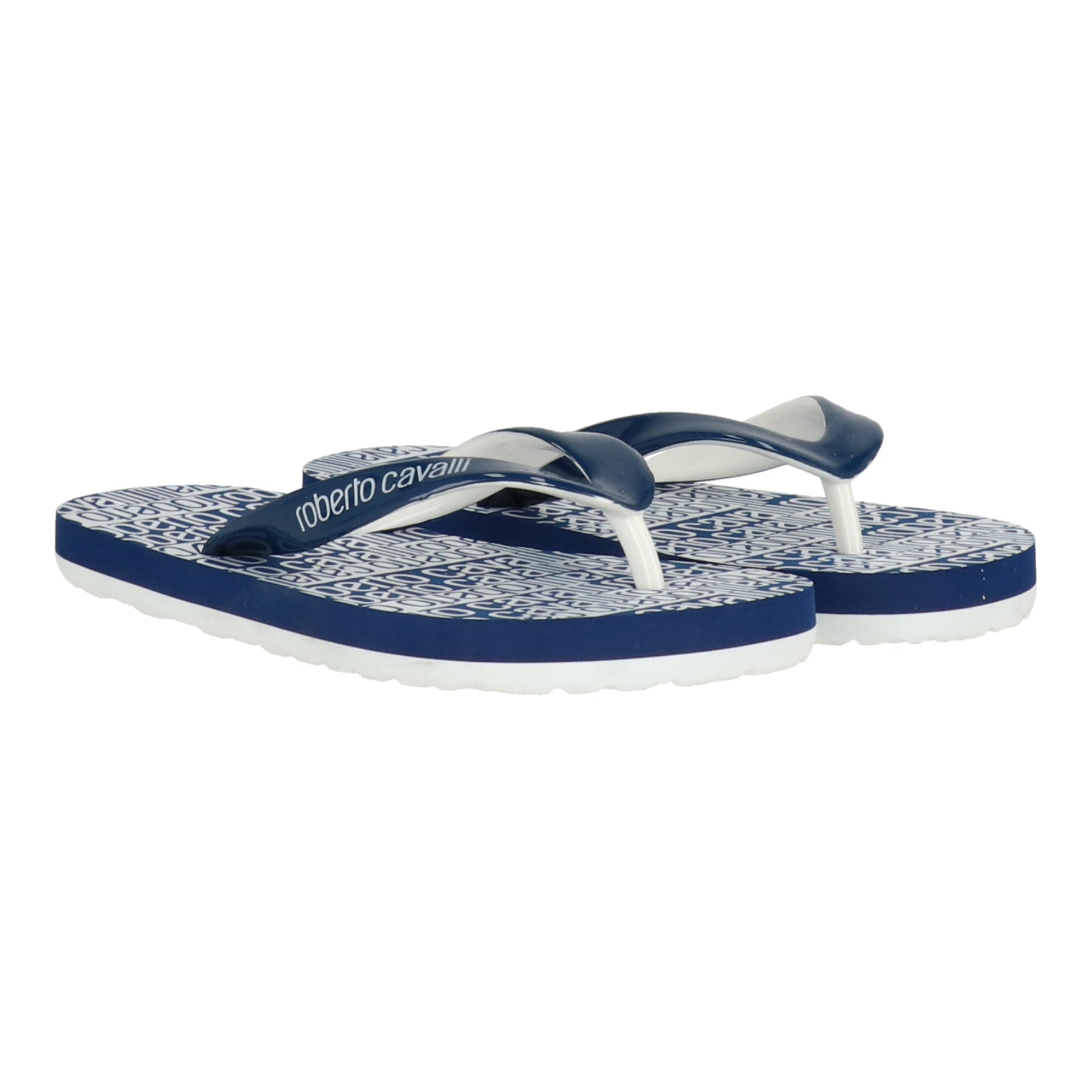 Roberto Cavalli Kids Blue/White Flip Flop