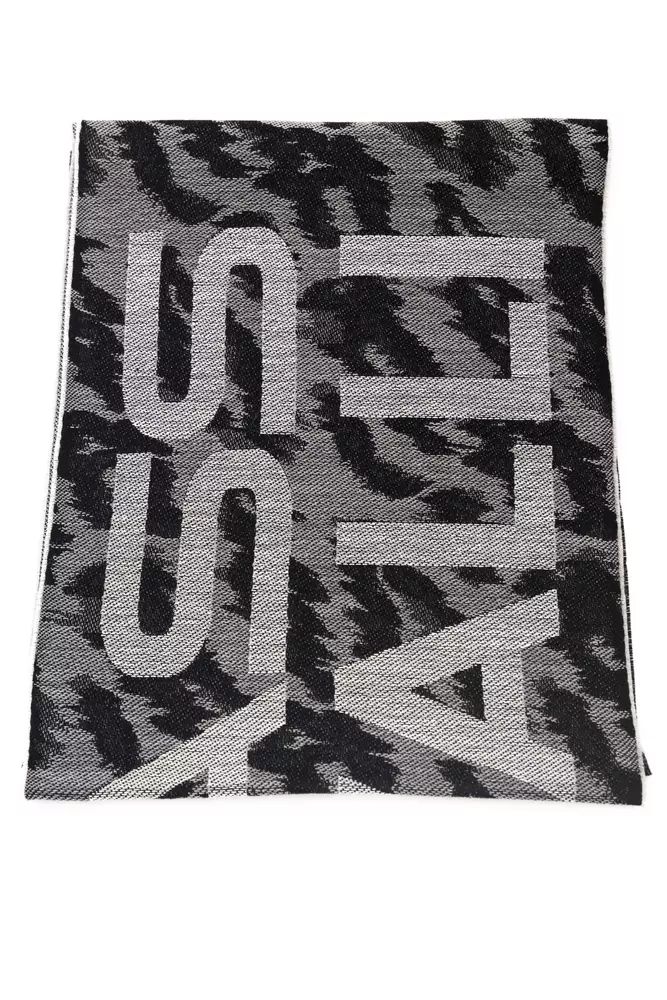 Cavalli Class Exquisite Animalier Fantasy Logo Men's Scarf