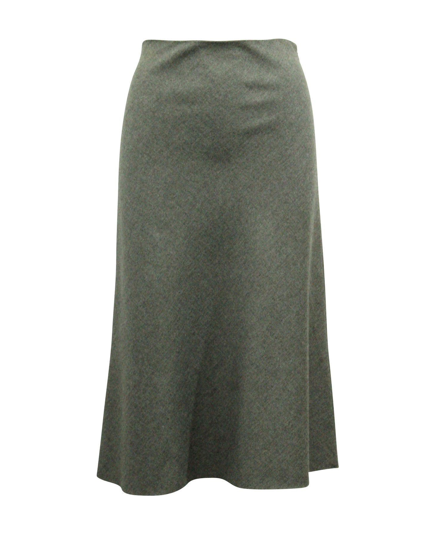 Theory High Rise Midi Skirt in Grey Viscose 7765090959420