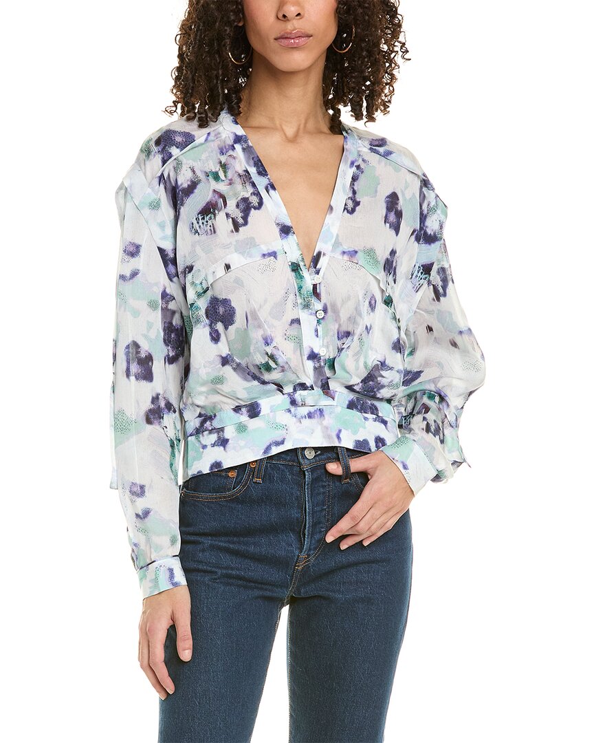 IRO Pleated Silk-Blend Top