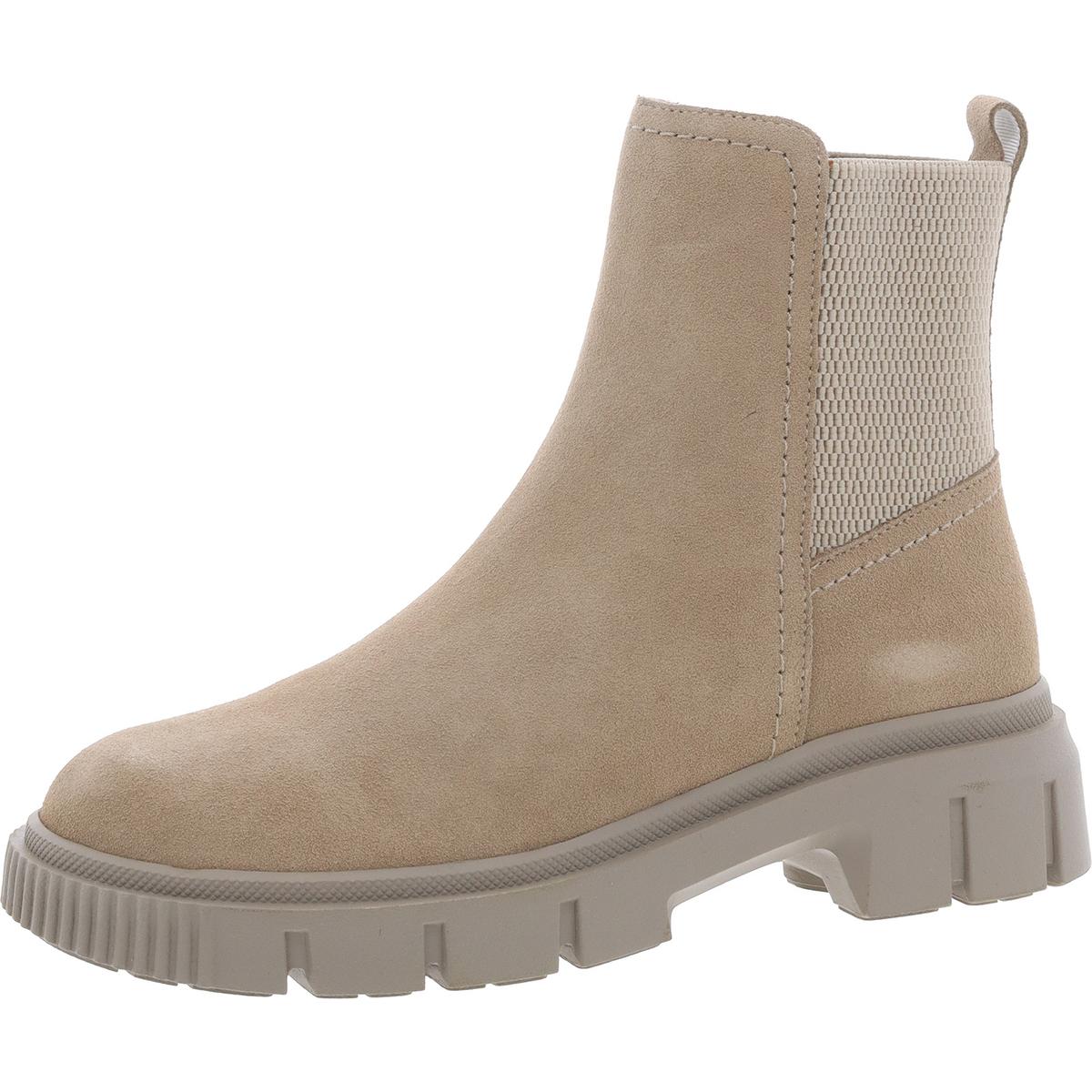 Zipper Leather Chelsea Boots