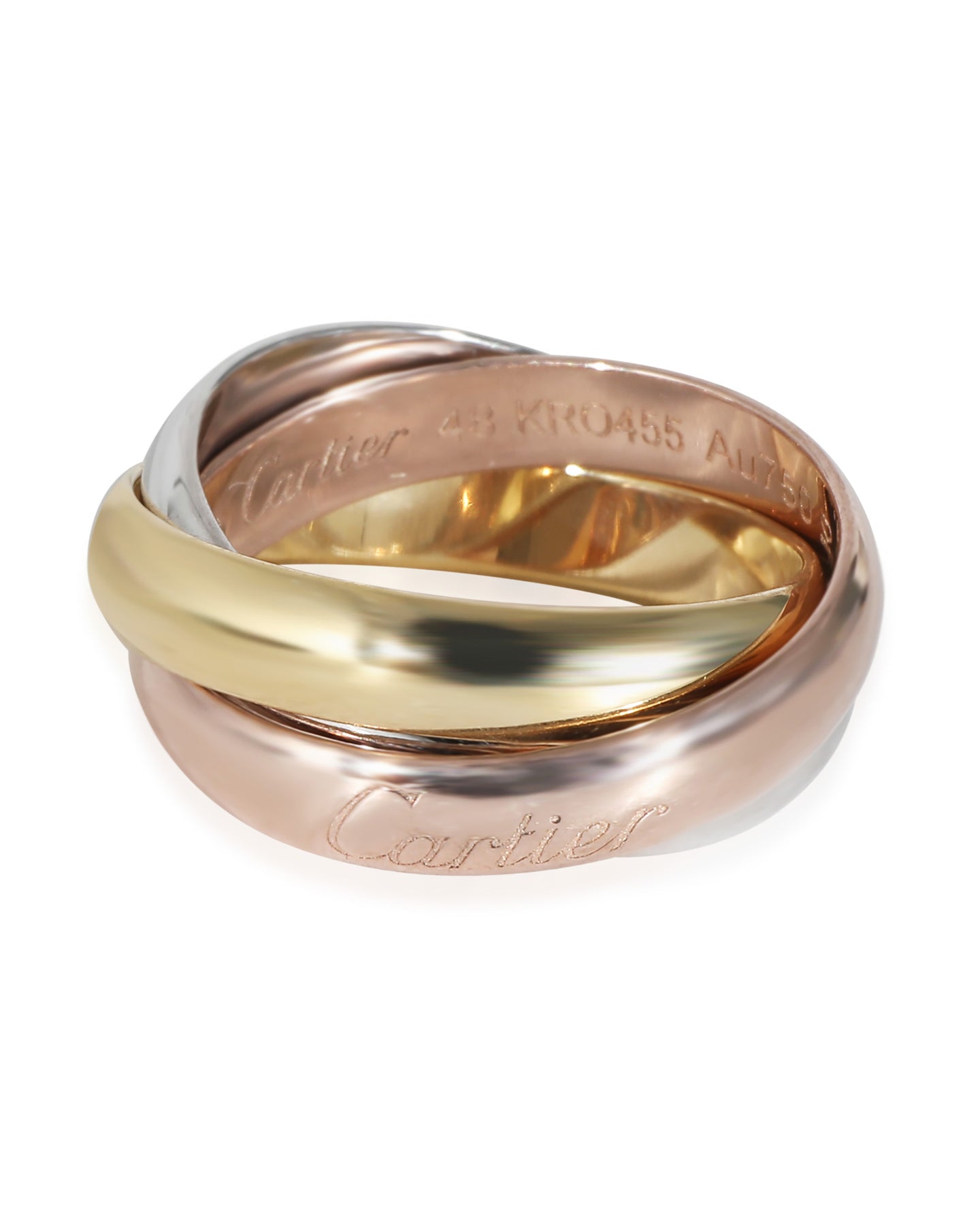 Cartier Classic Trinity Ring in 18k 3 Tone Gold 7748905566268