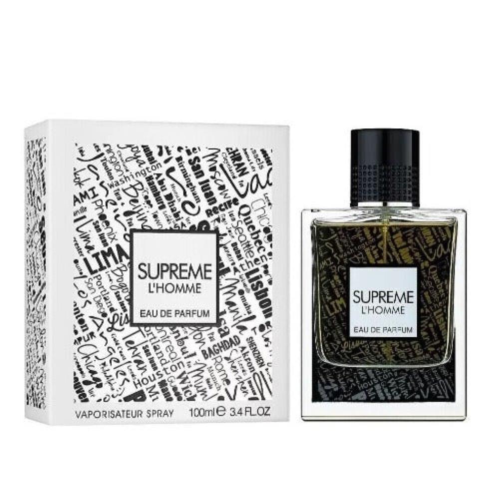 Fragrance World Supreme L’Homme Eau De Parfum Fragrance World Men's Cologne 3.4 Oz 7804006629436