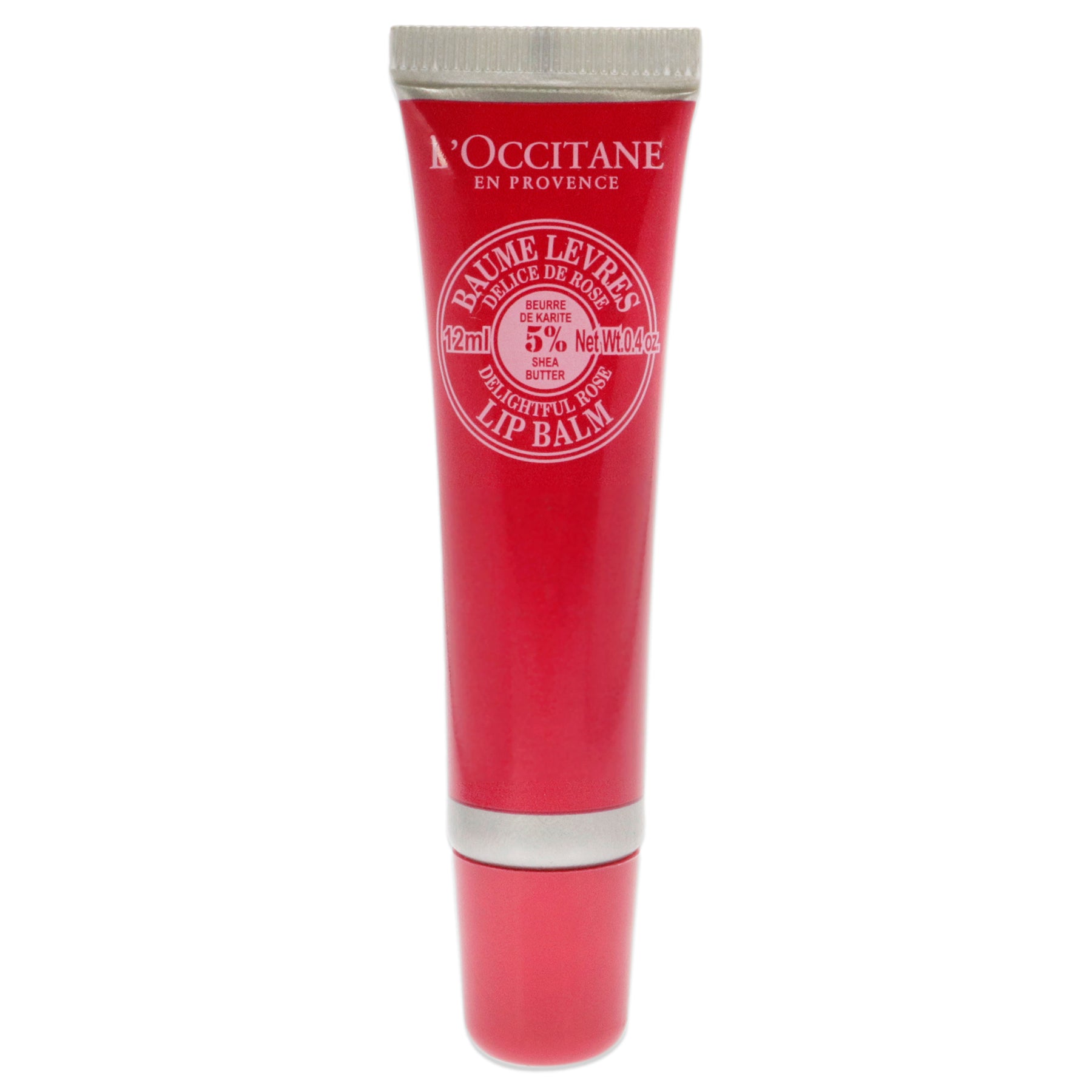 Shea Butter Delightful Rose Lip Balm by Loccitane for Unisex - 0.4 oz Lip Balm