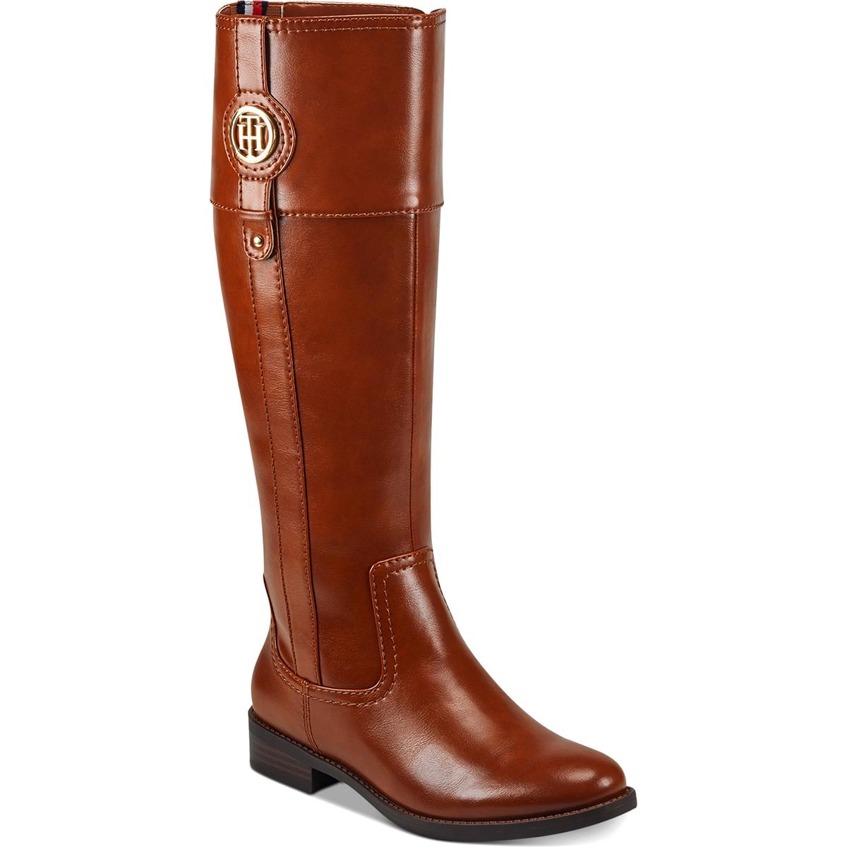 Imina Faux Leather Knee-High Riding Boots
