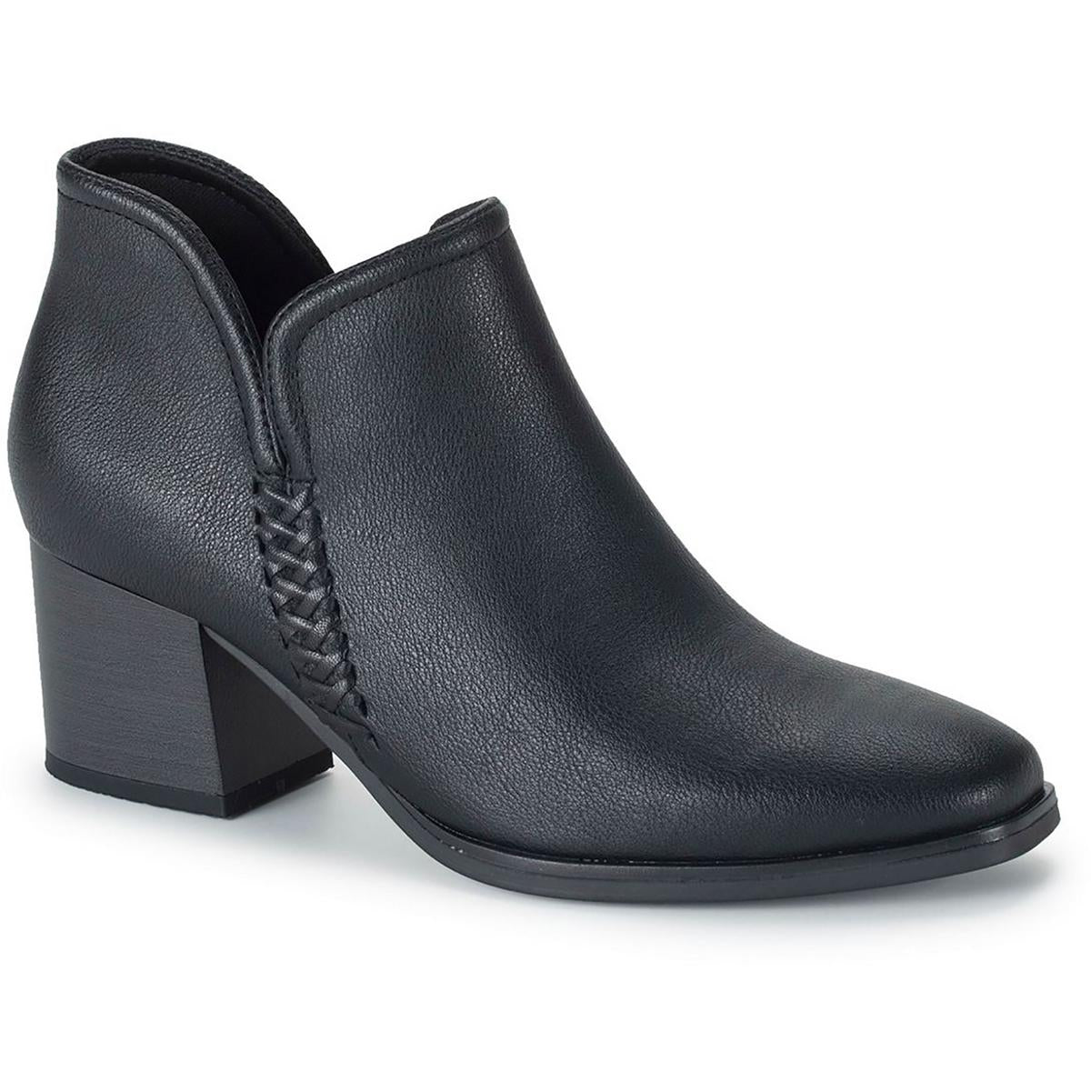 Tristen Faux Leather Ankle Booties
