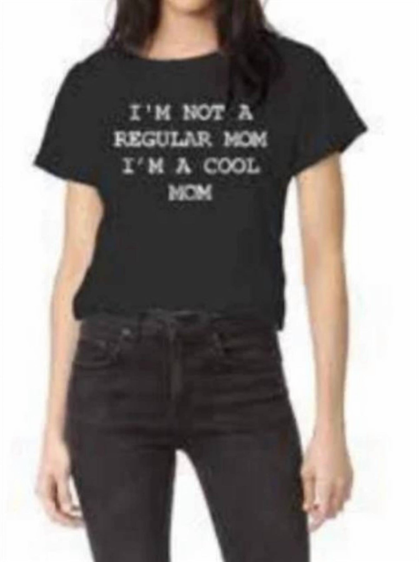 Cool Mom Tee In Black