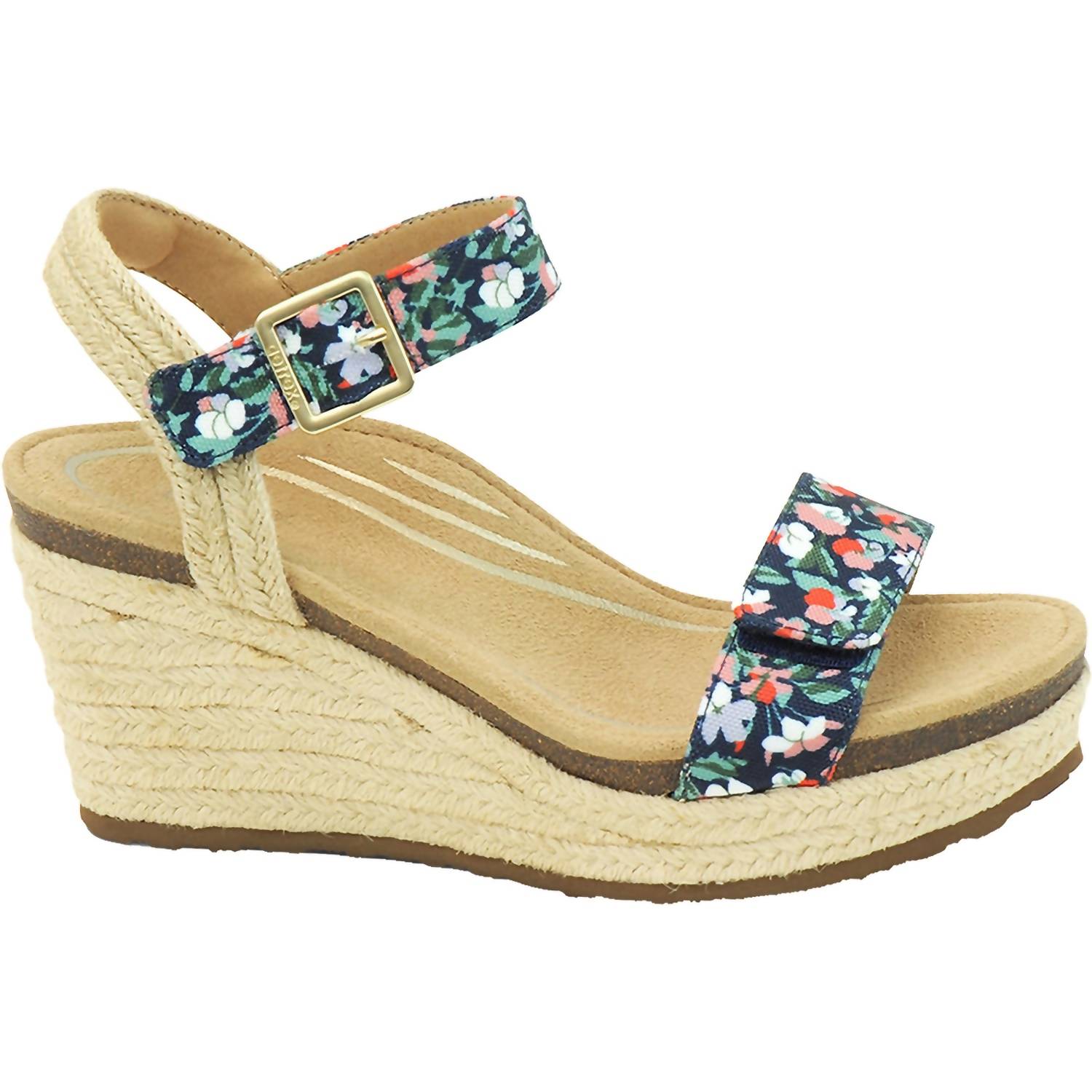Women's Sydney Suede Wedge Sandals In Floral