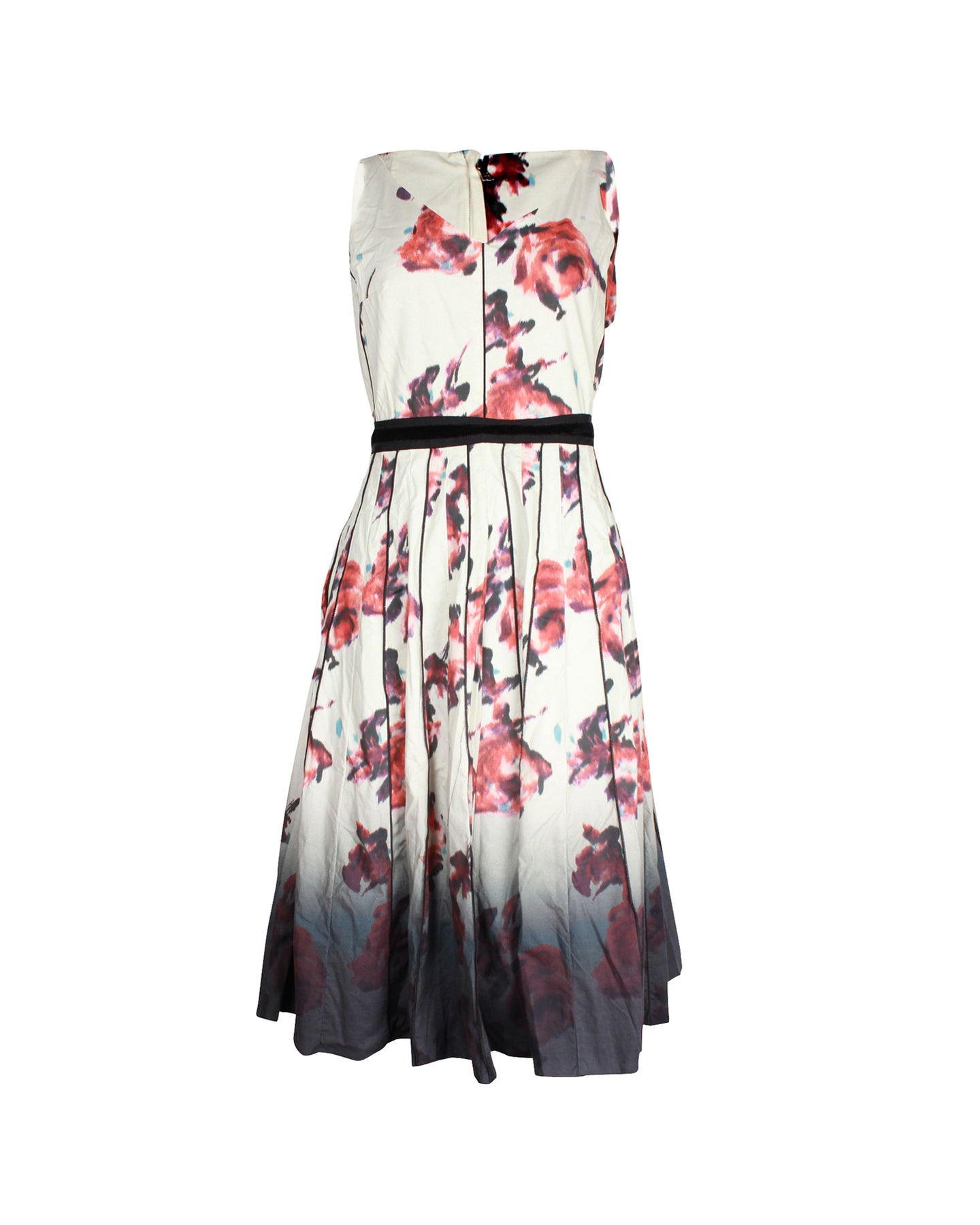Marc Jacobs Printed Midi Length Dress in Floral Print Cotton 7748686610492